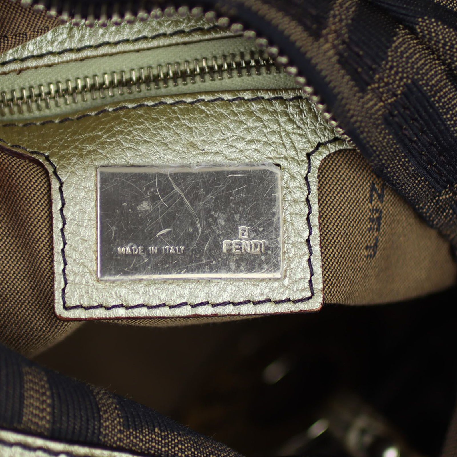 Fendi Zucca Chef Mini Hobo Stamp