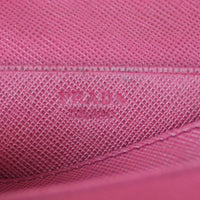 Prada Saffiano Compact Wallet Stamp