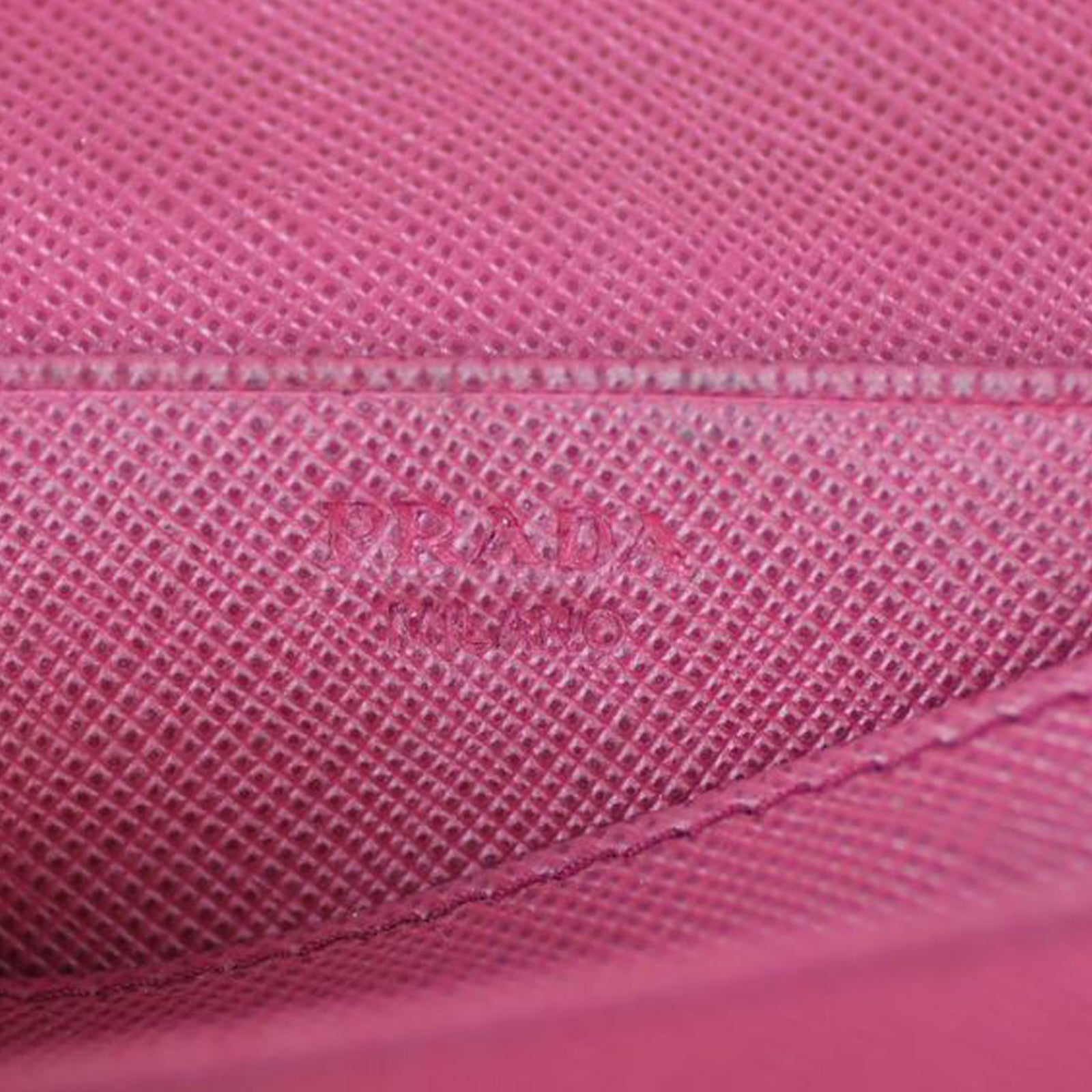 Prada Saffiano Compact Wallet Stamp