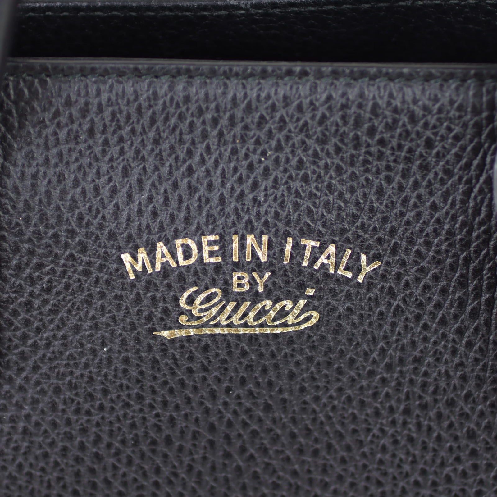 Gucci Swing Mini Leather Tote Stamp