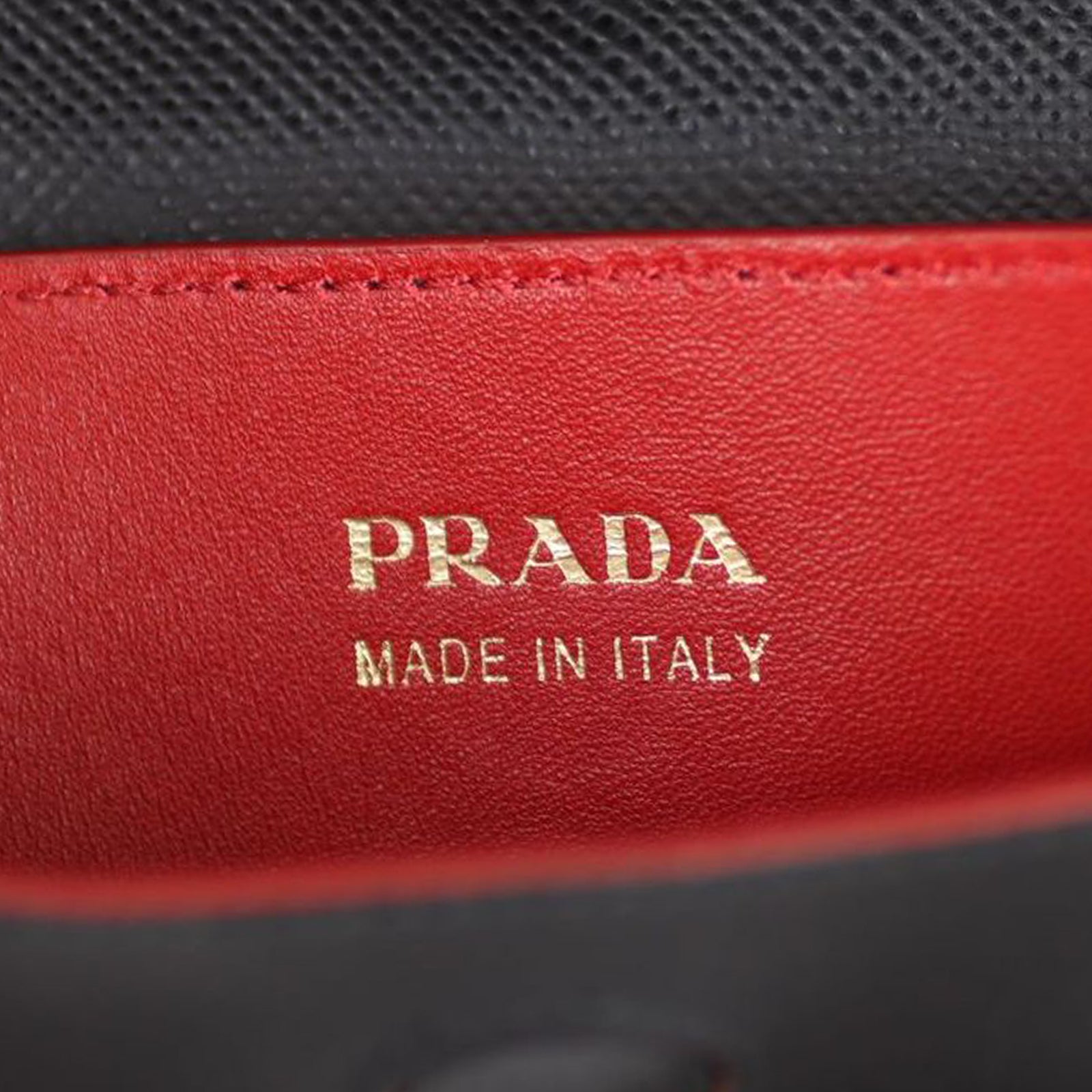 Prada Saffiano Cuir Double Bag Medium Stamp