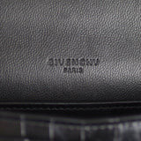 Givenchy GV3 Croc Embossed Wallet on Strap Stamp