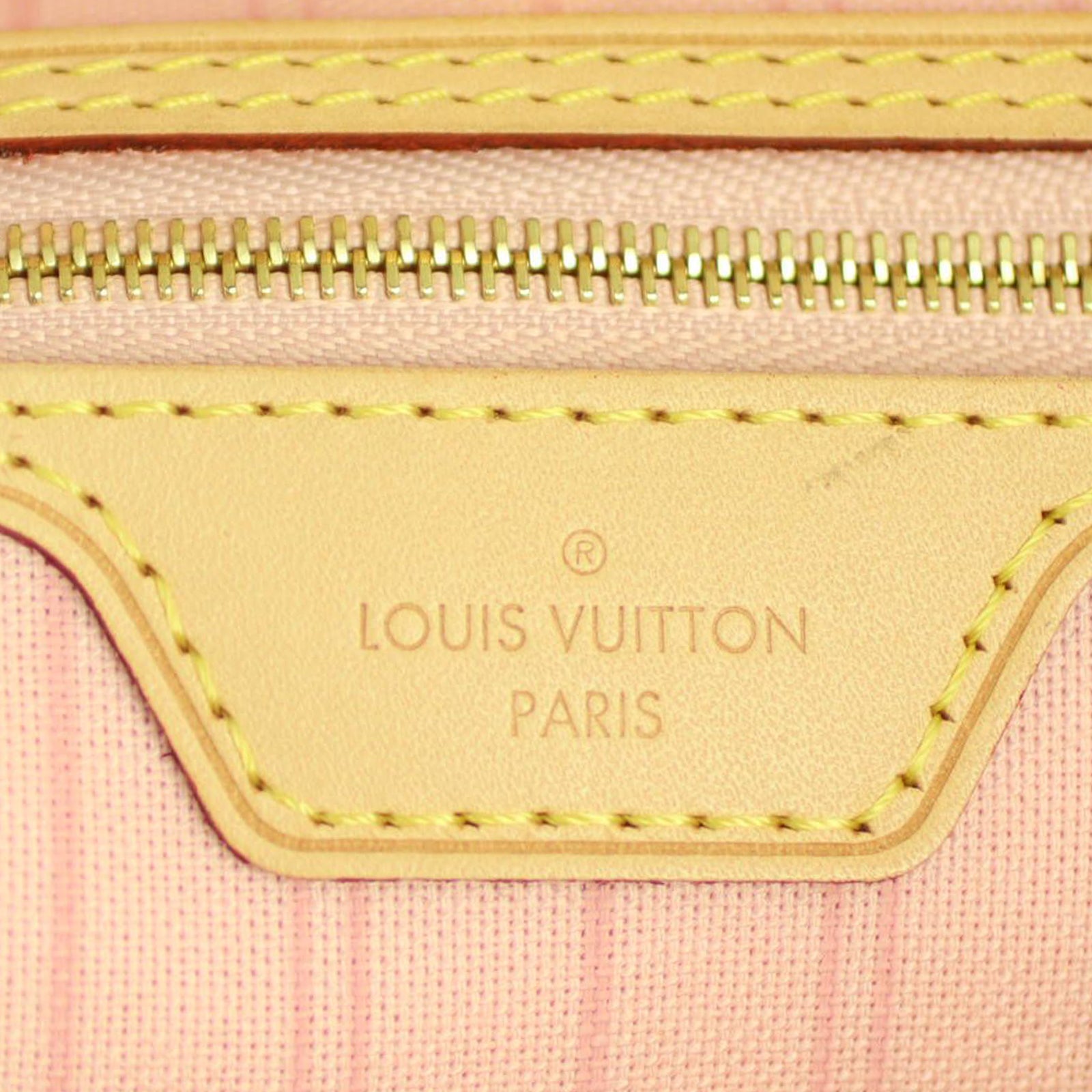 Louis Vuitton Neverfull MM Damier Azure Rose Ballerine Stamp