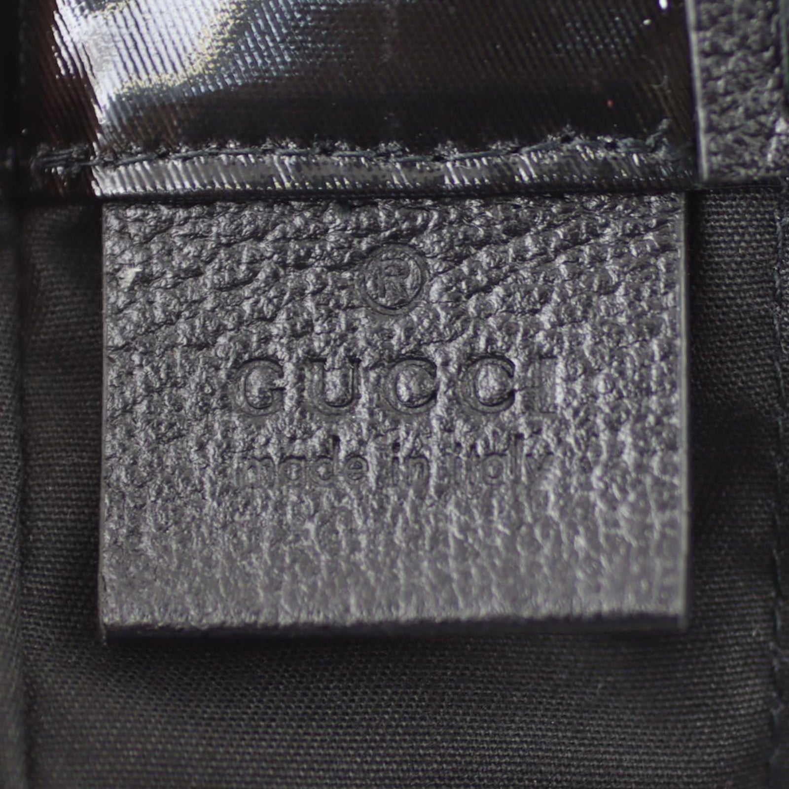 Gucci Montecarlo Crystal Logo Print Shopping Tote Stamp