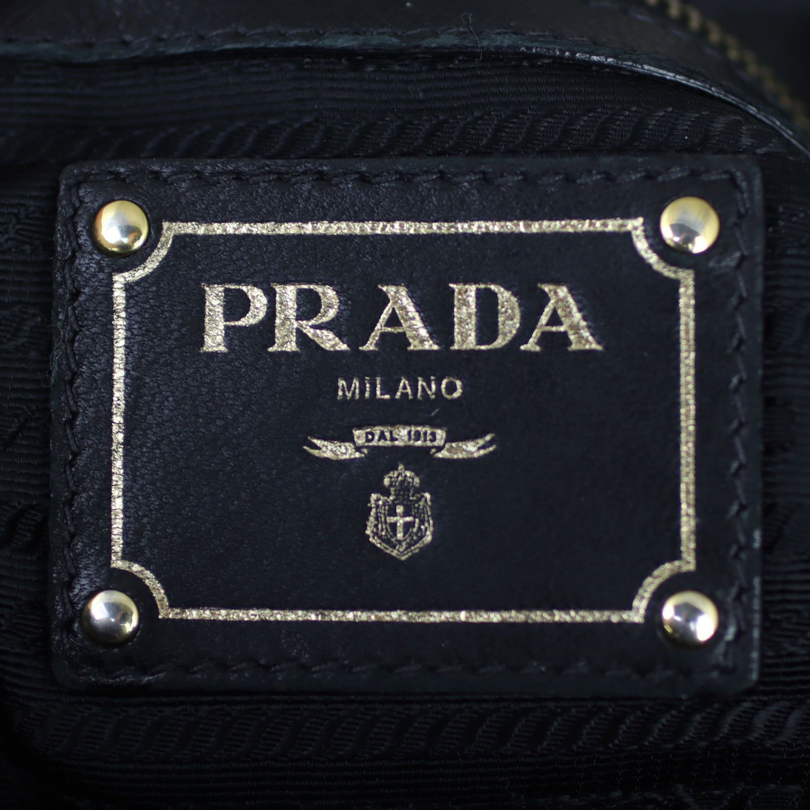 Prada Nappa Antique Tote Stamp
