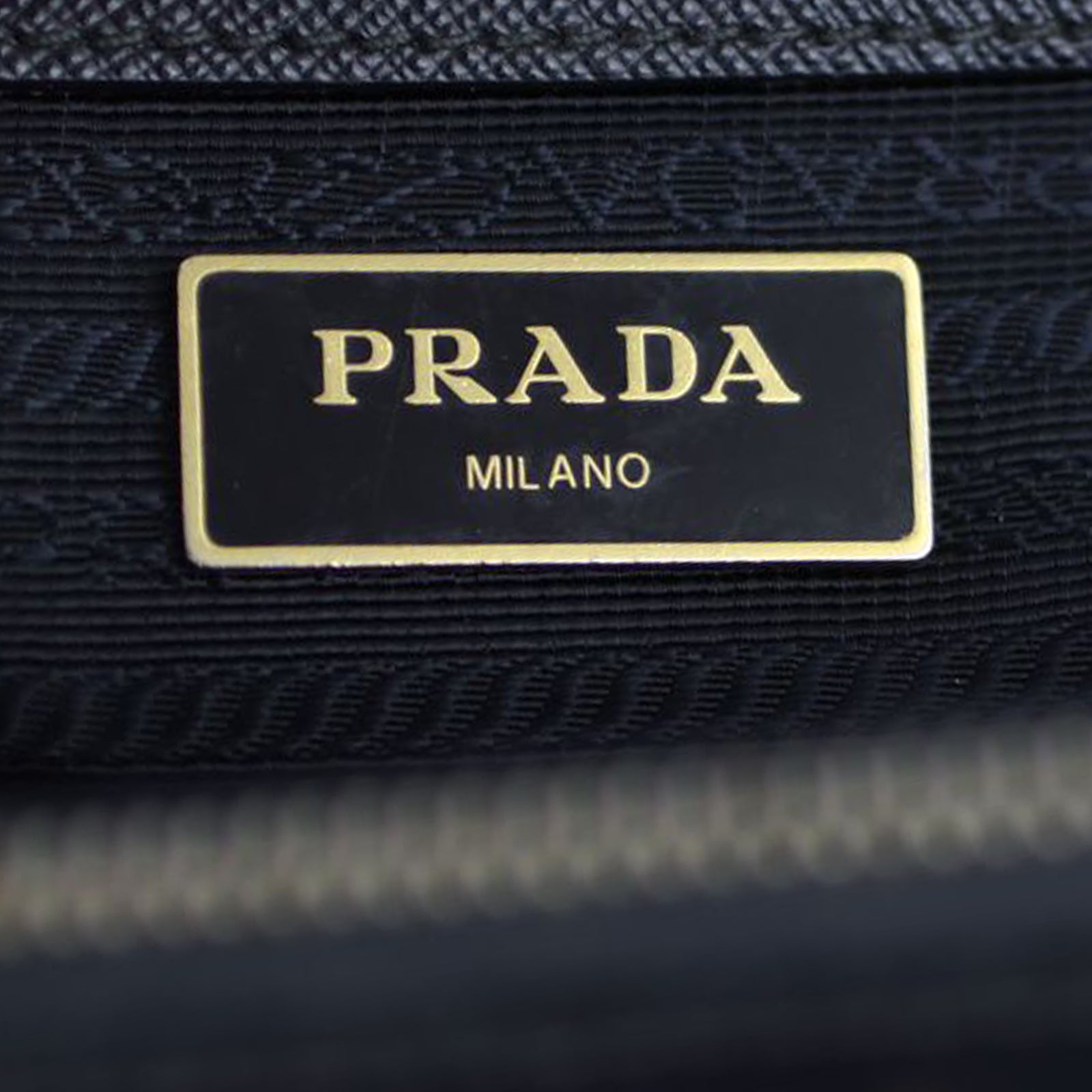 Prada Saffiano Lux Galleria Double Zip Tote Small Stamp