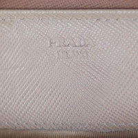 Prada Saffiano Zip Around Wallet Stamp