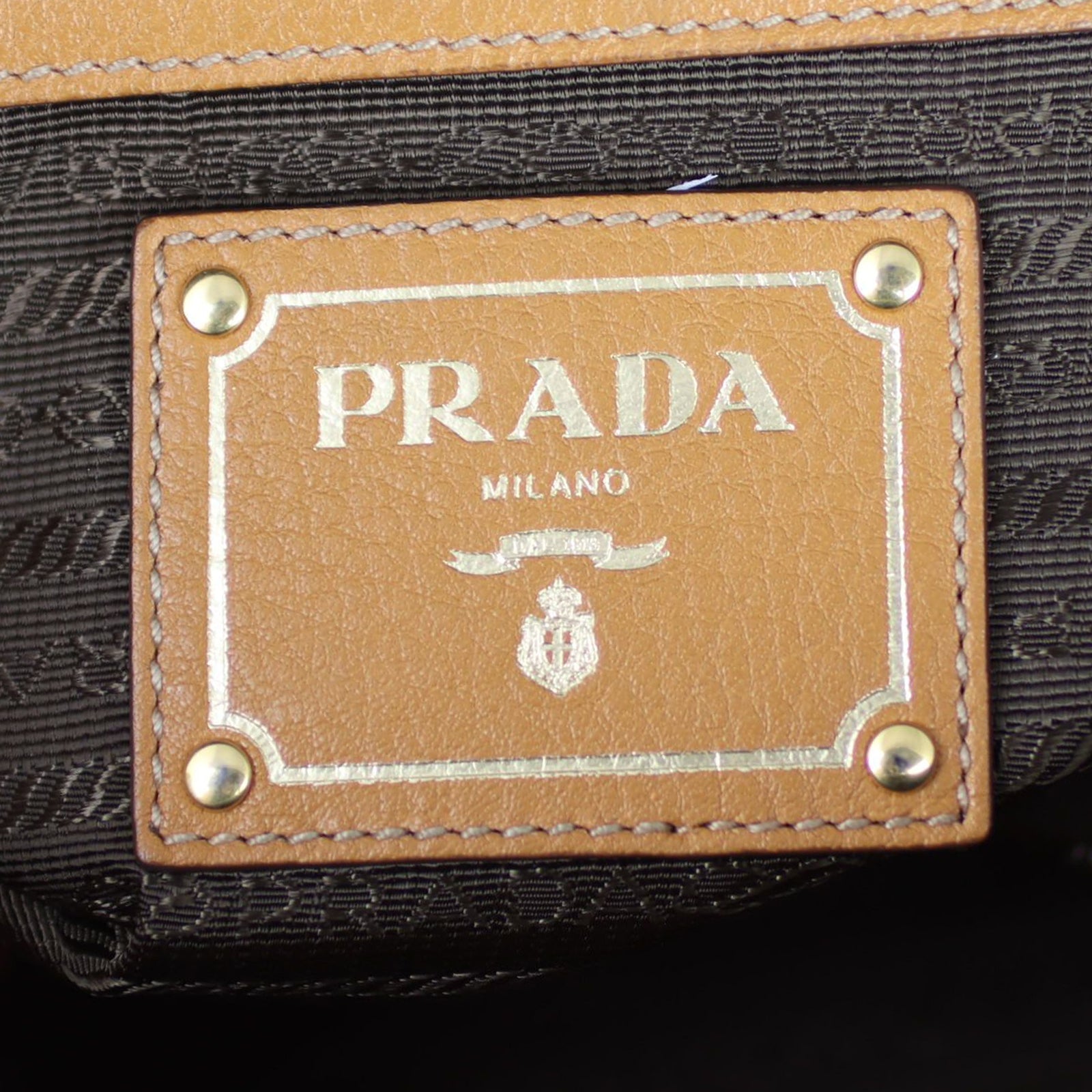 Prada Vitello Daino Bowler Bag Stamp