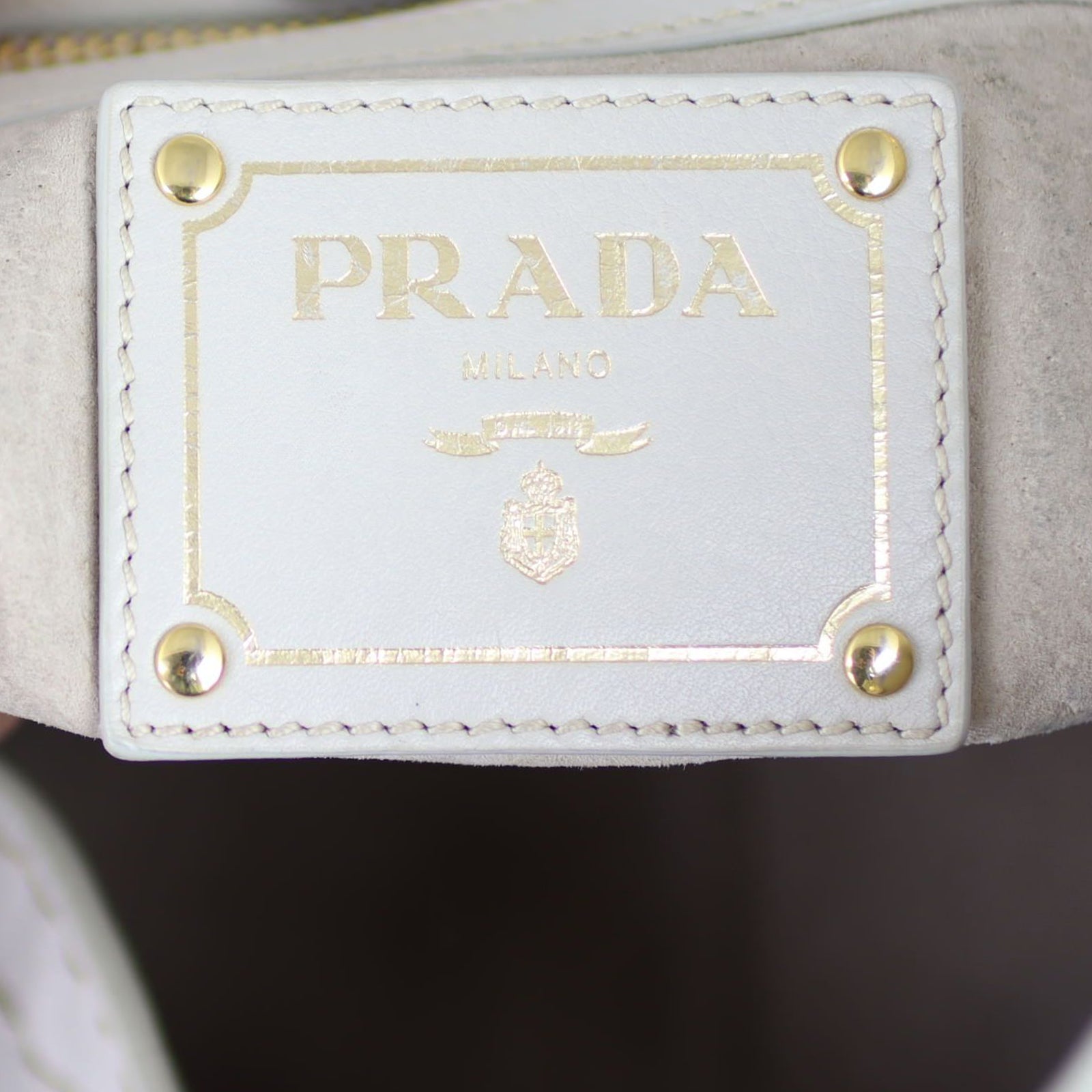 Prada Leather Hobo Stamp