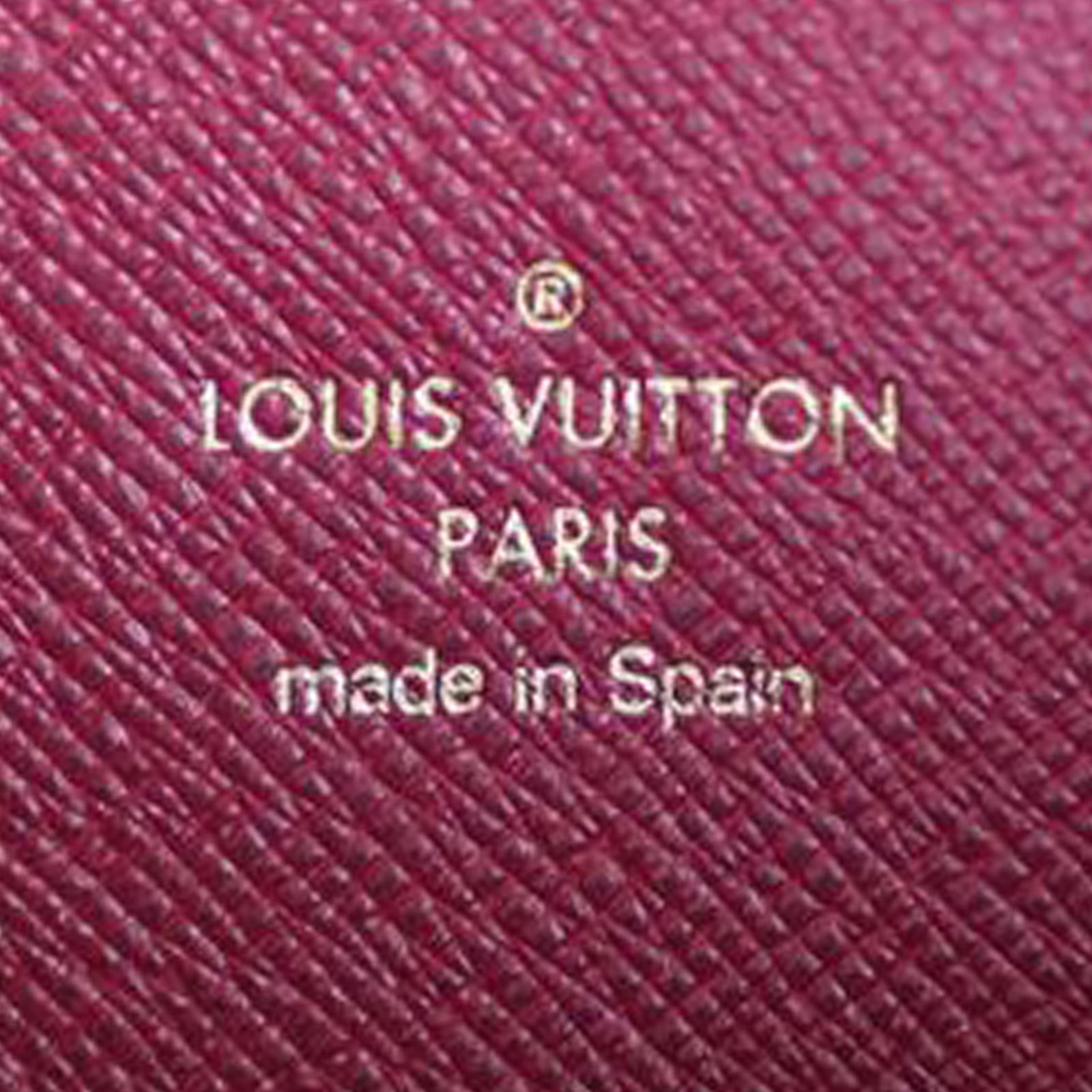Louis Vuitton Clemence Wallet Monogram Fuchsia Stamp