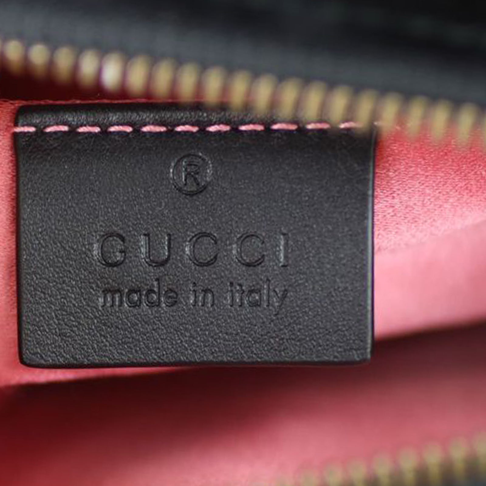 Gucci GG Marmont Matelasse Velvet Belt Bag Stamp
