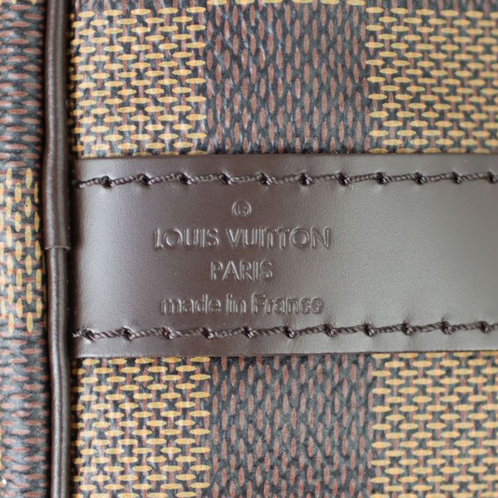 Louis Vuitton Speedy 35 Bandouliere Damier Ebene Stamp