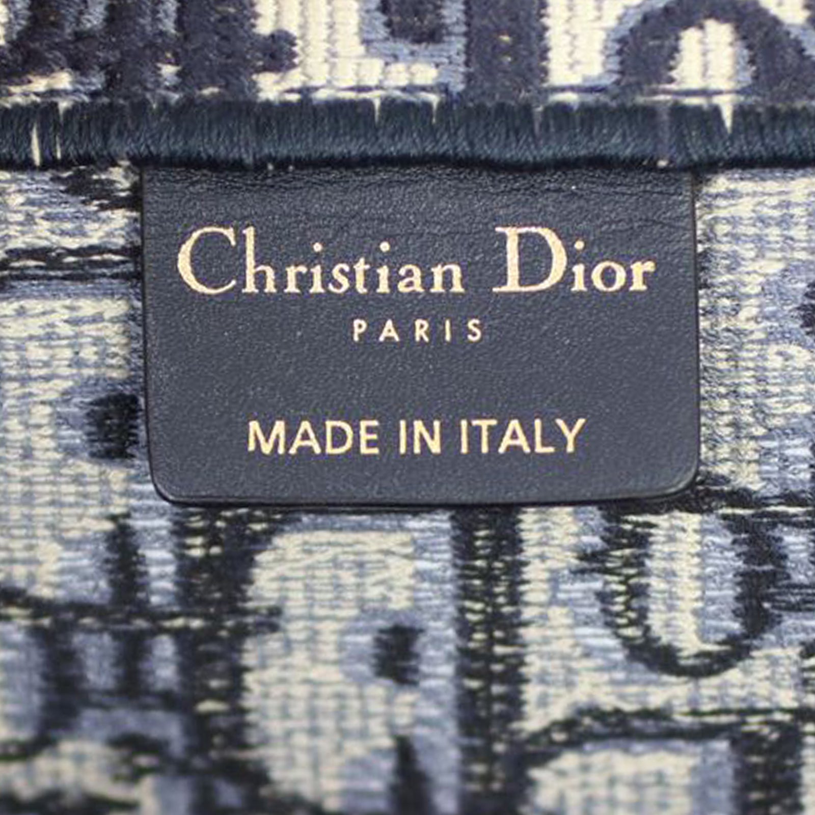 Dior Oblique Book Tote Stamp