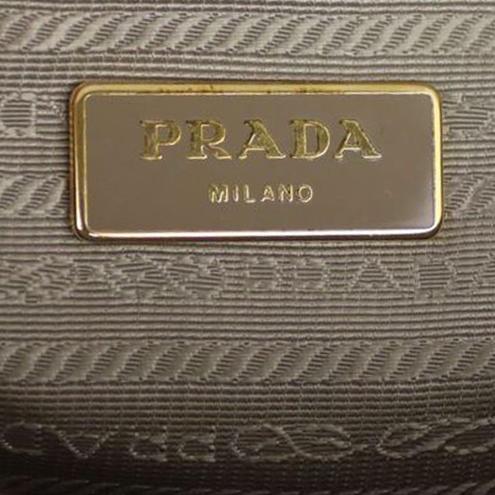 Prada Saffiano Lux Galleria Double Zip Tote Stamp