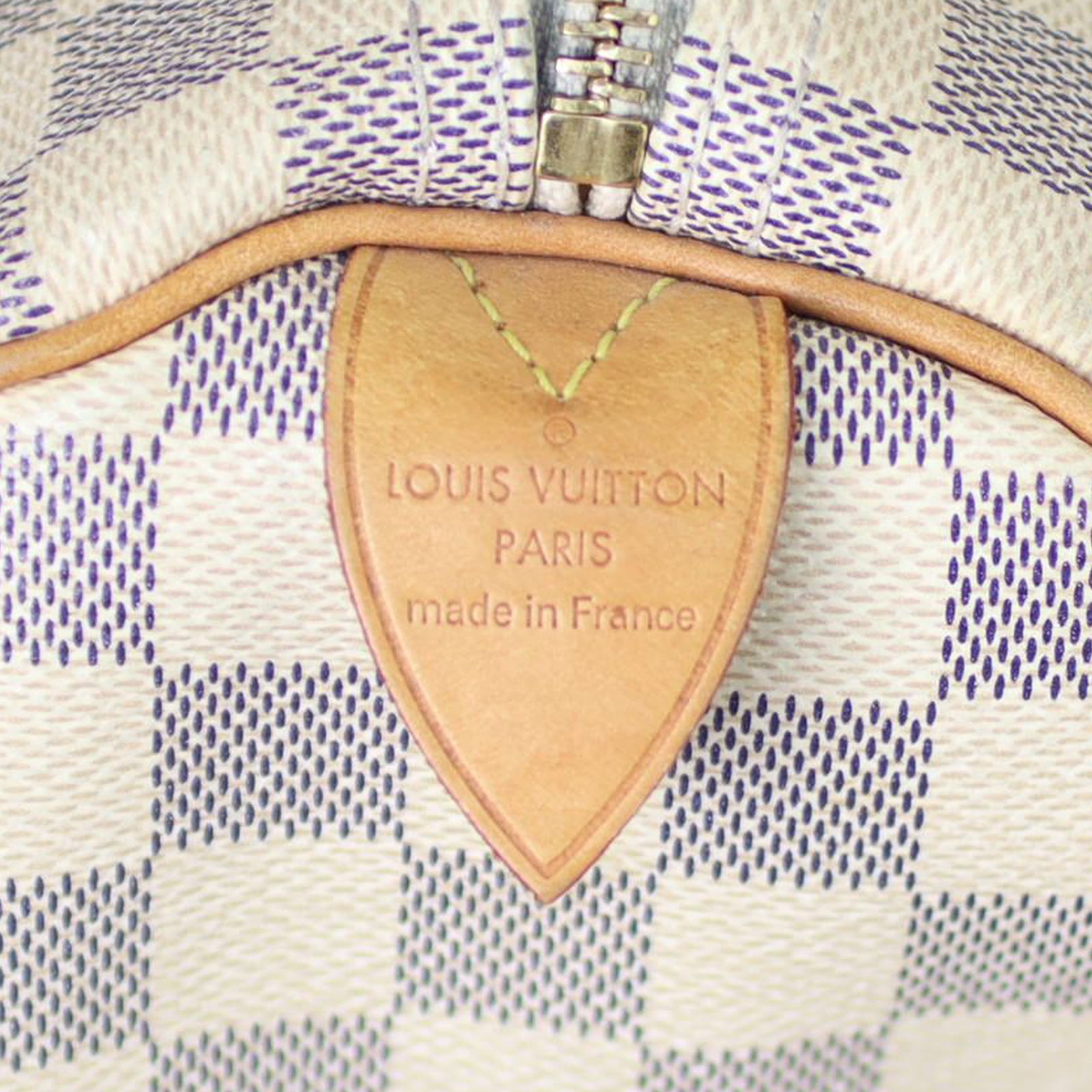 Louis Vuitton Speedy 30 Damier Azur Stamp