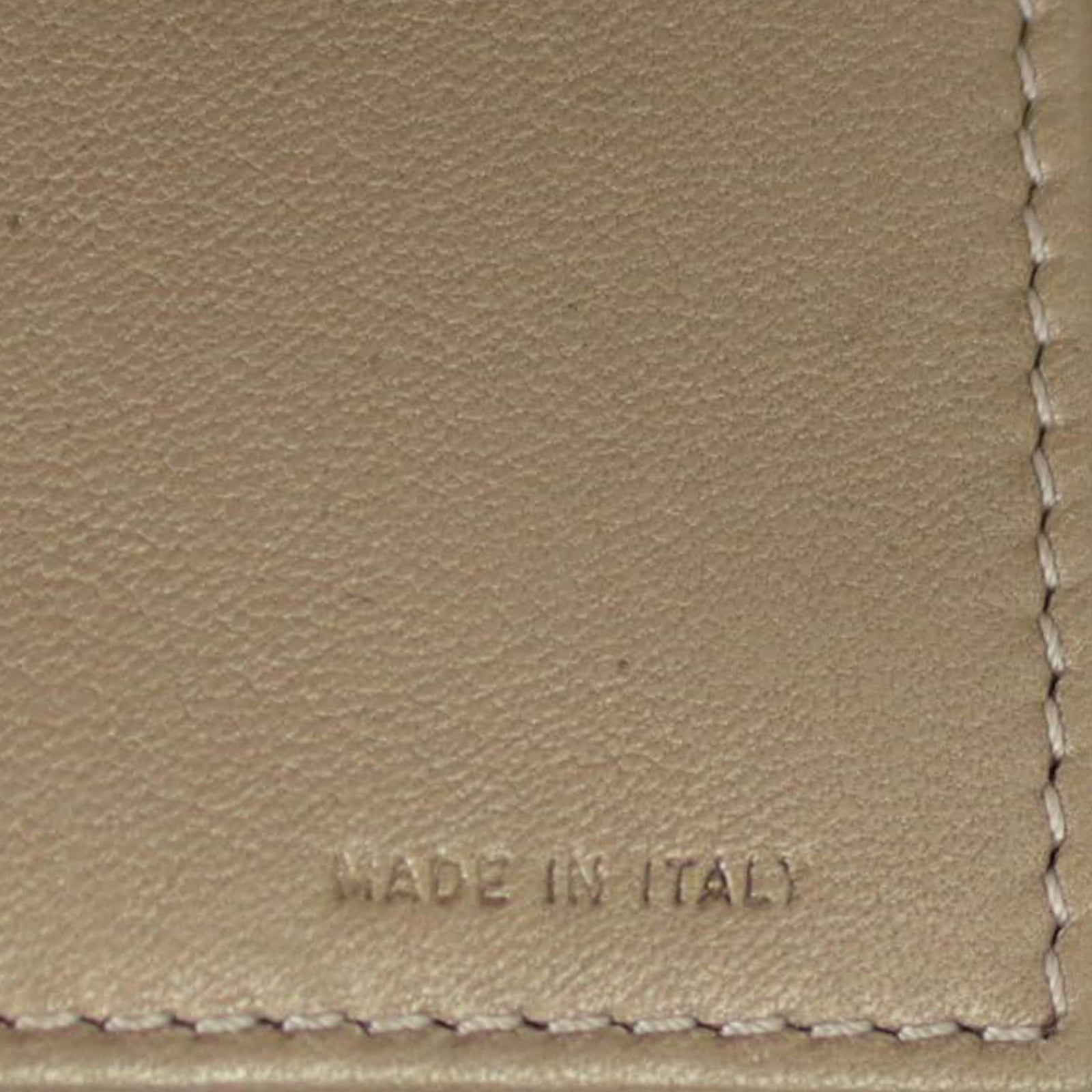 Fendi Embossed Leather Wallet on Chain Stamp