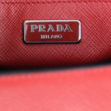 Prada Saffiano Lux Sound Crossbody Bag Stamp