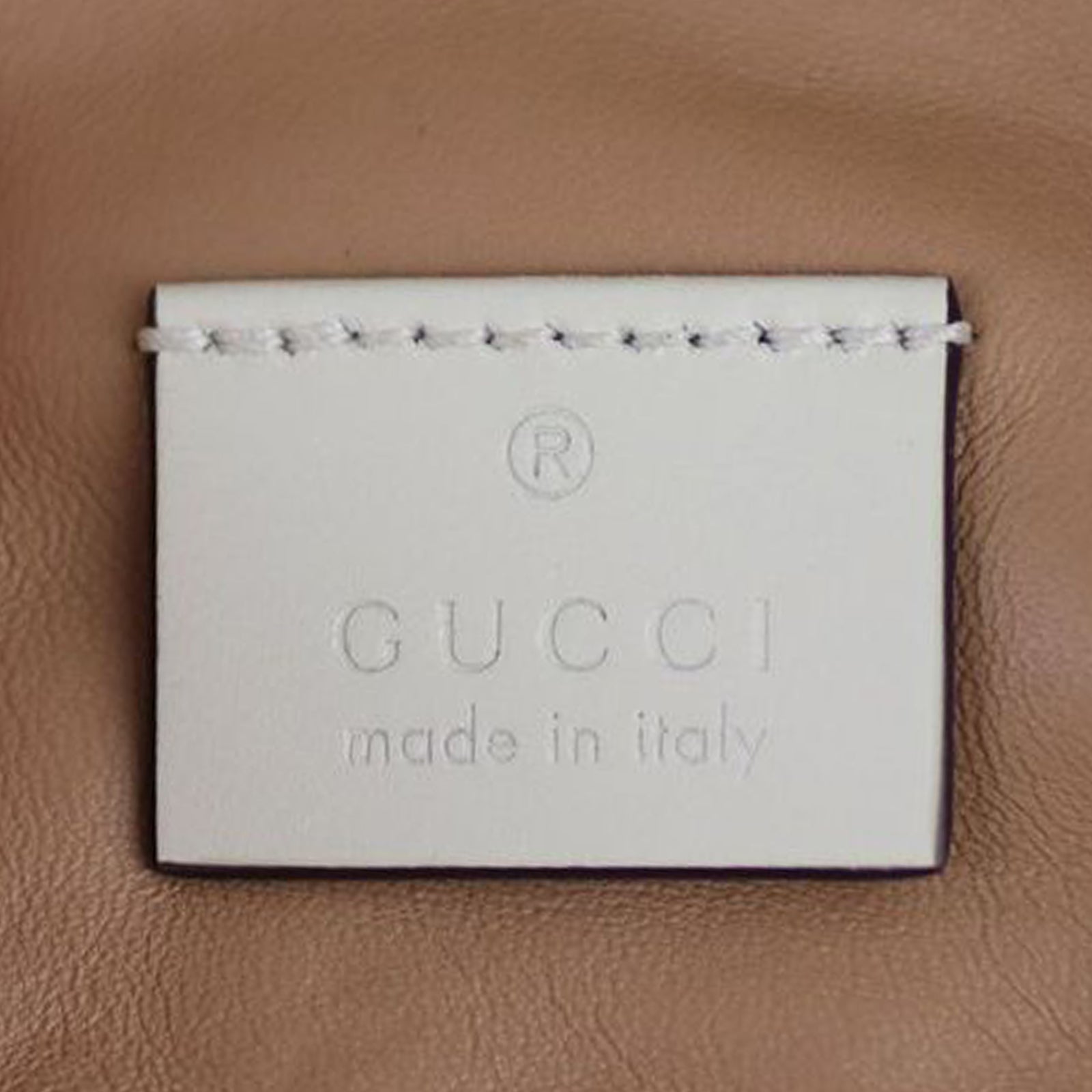 Gucci Trapuntata Quilted Belt Bag Small (ivory) Stamp