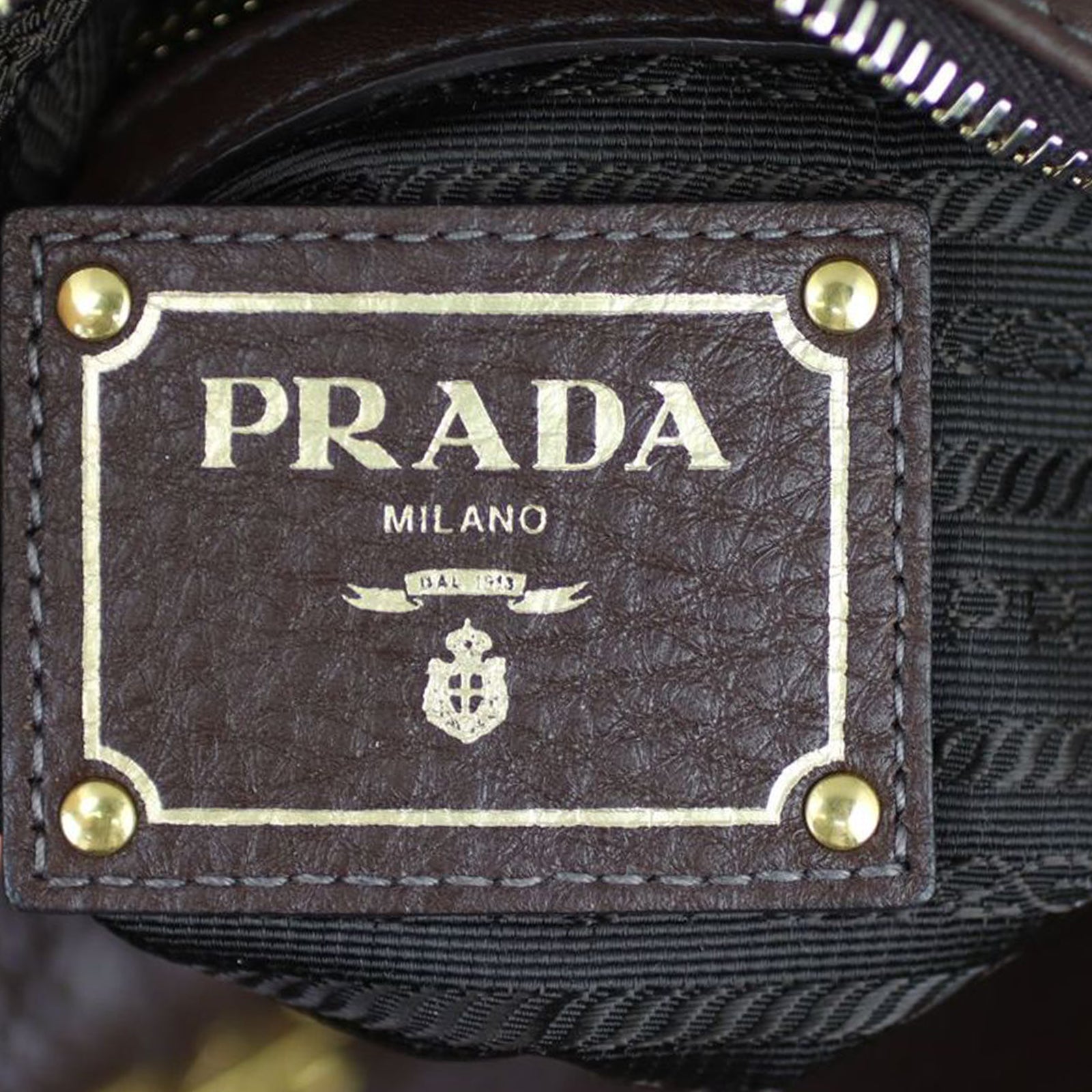 Prada Vitello Daino Hobo Stamp
