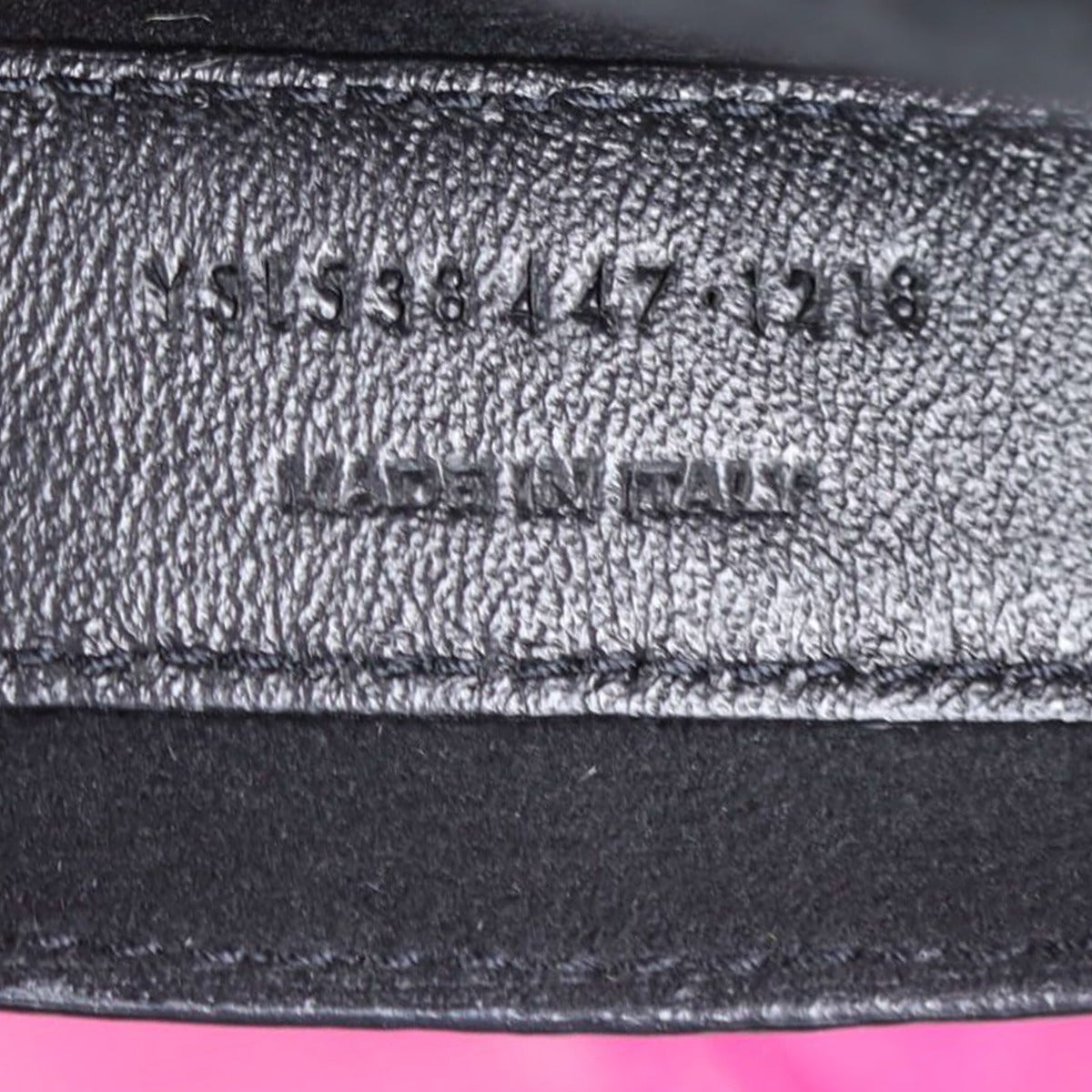 Saint Laurent Teddy Bucket Bag Stamp
