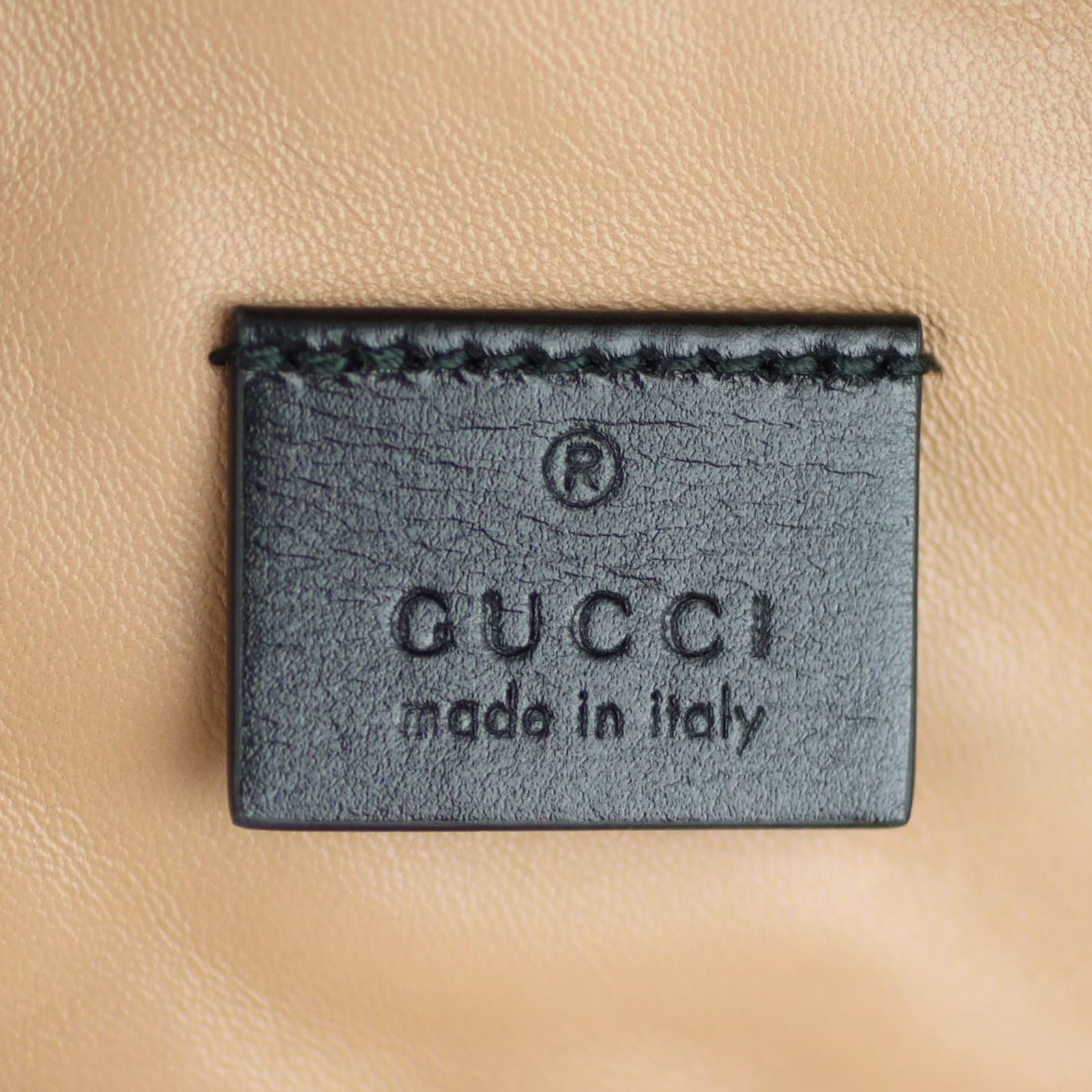 Gucci Trapuntata Quilted Belt Bag Small (black) Stamp