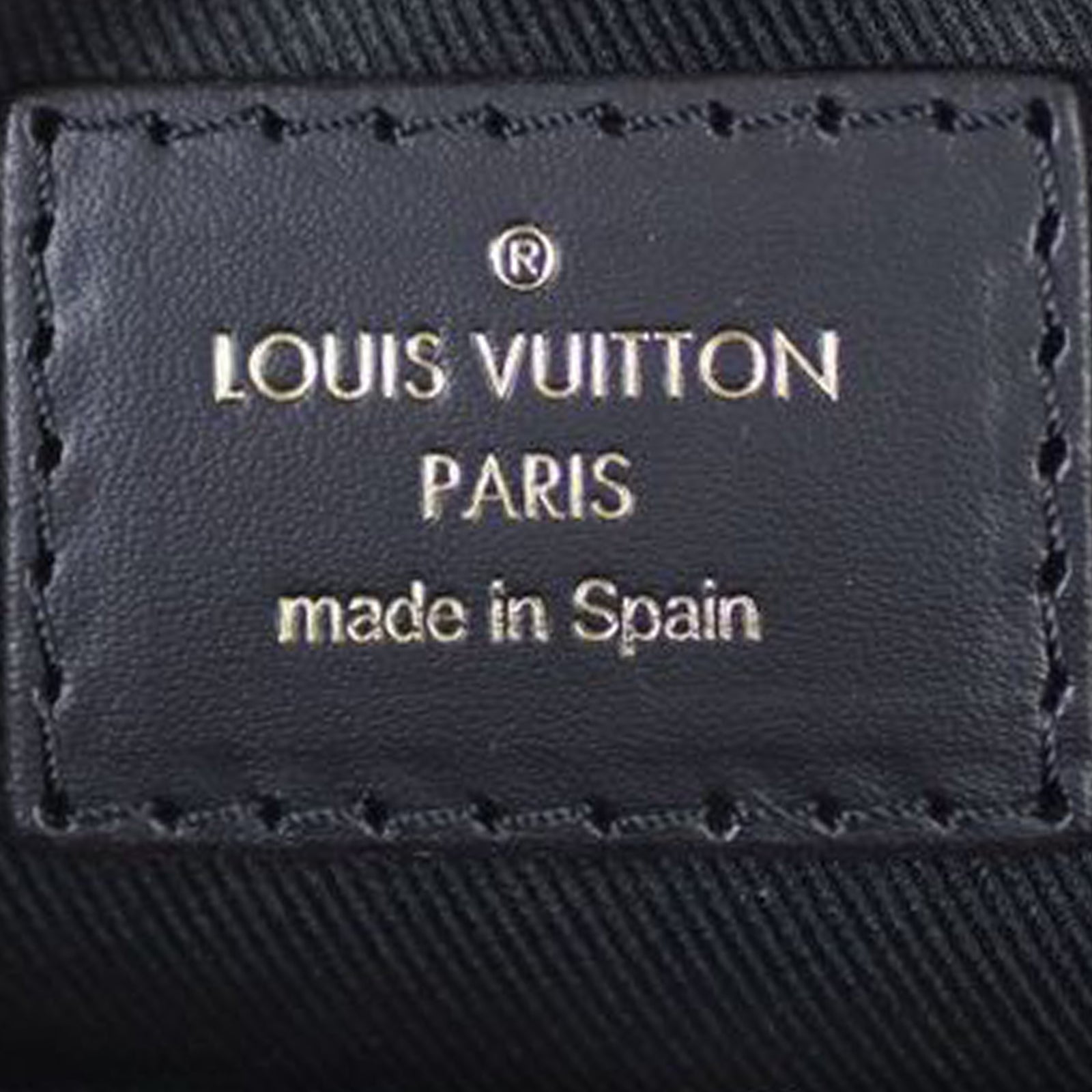 Louis Vuitton Saintonge Monogram Noir Stamp