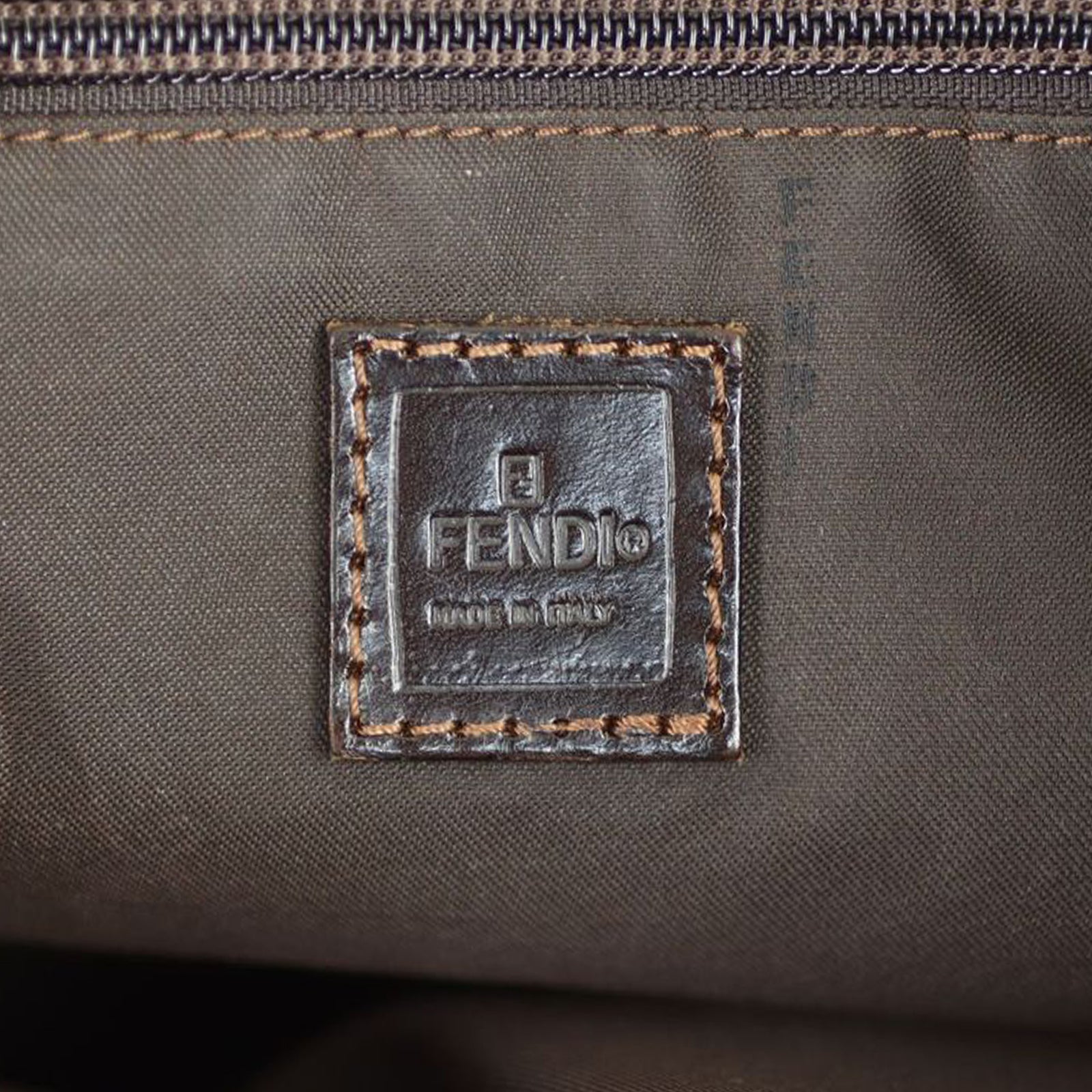Fendi Zucca Nylon Tote Stamp