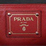 Prada Saffiano and Canvas Satchel Stamp