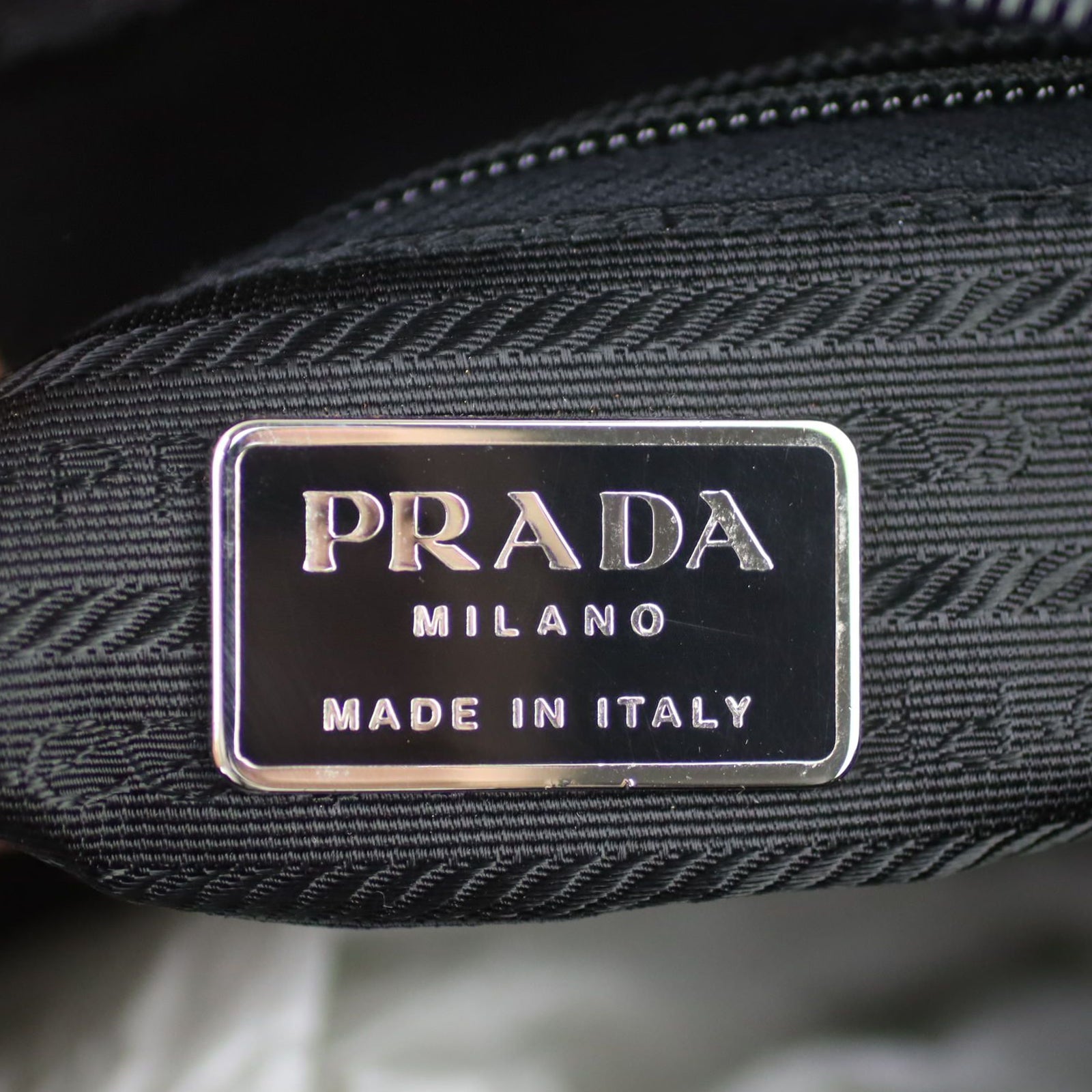 Prada Tessuto City Tote Stamp