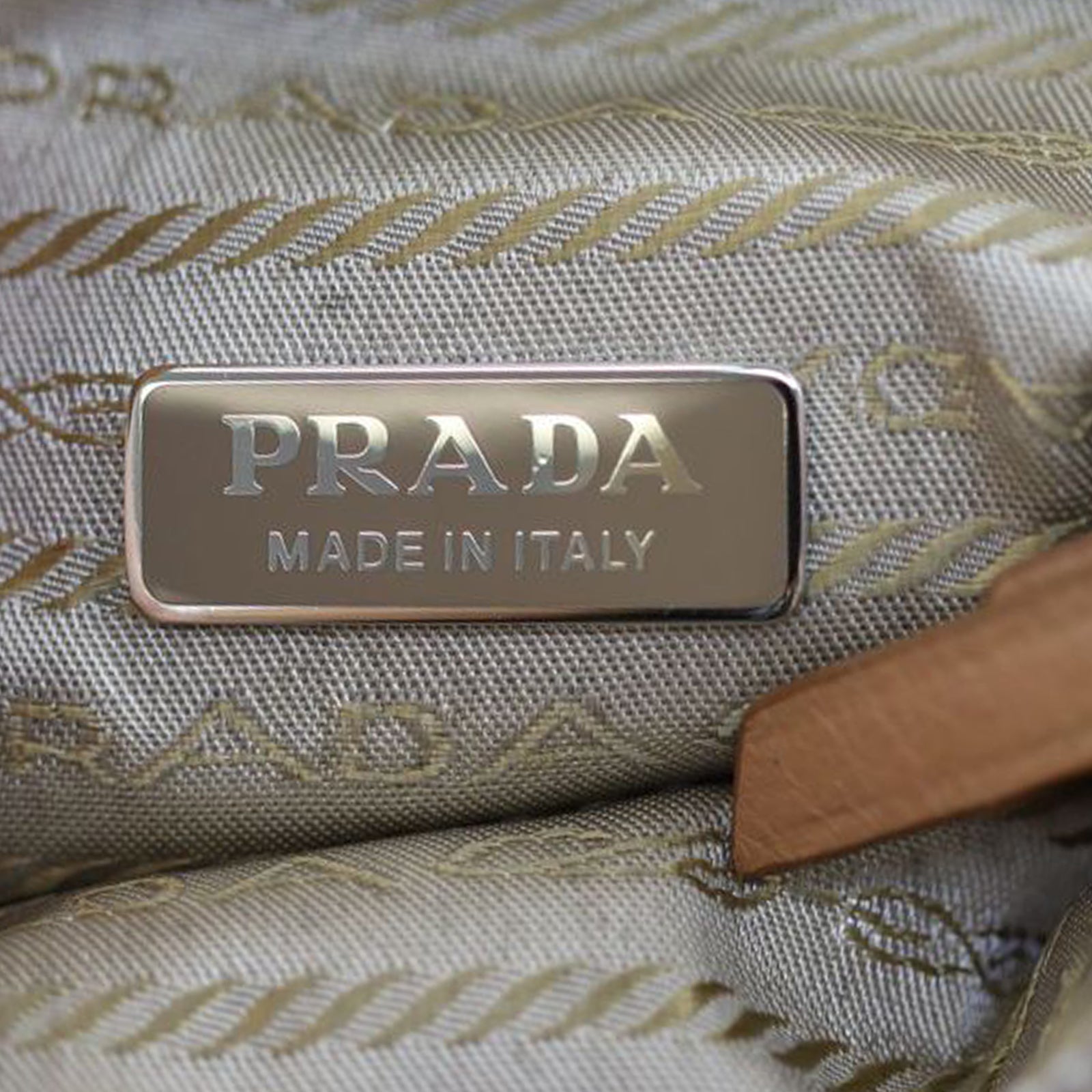 Prada Cervo Fold Over Clutch Stamp