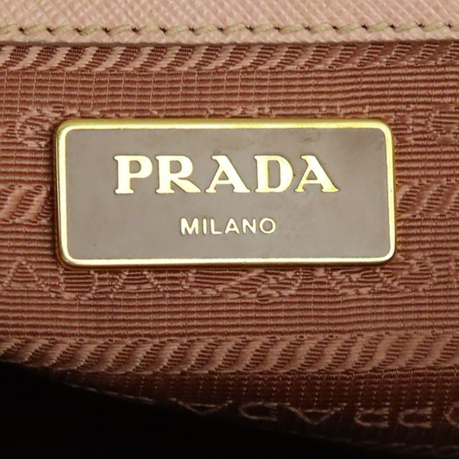 Prada Saffiano Lux Galleria Double Zip Tote Small Stamp