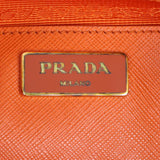 Prada Saffiano Lux Galleria Double Zip Tote Medium Stamp