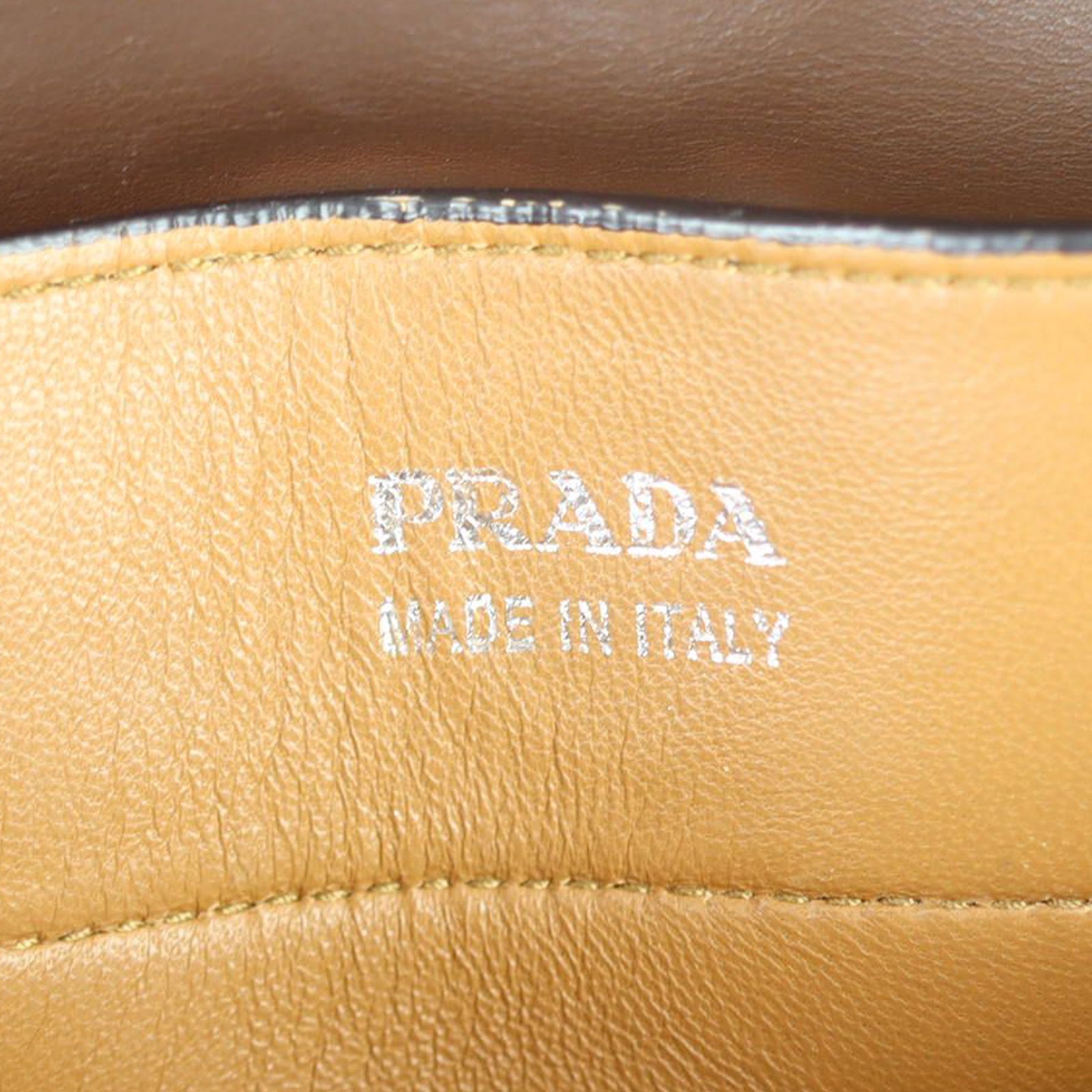 Prada City Calf Double Bag Stamp