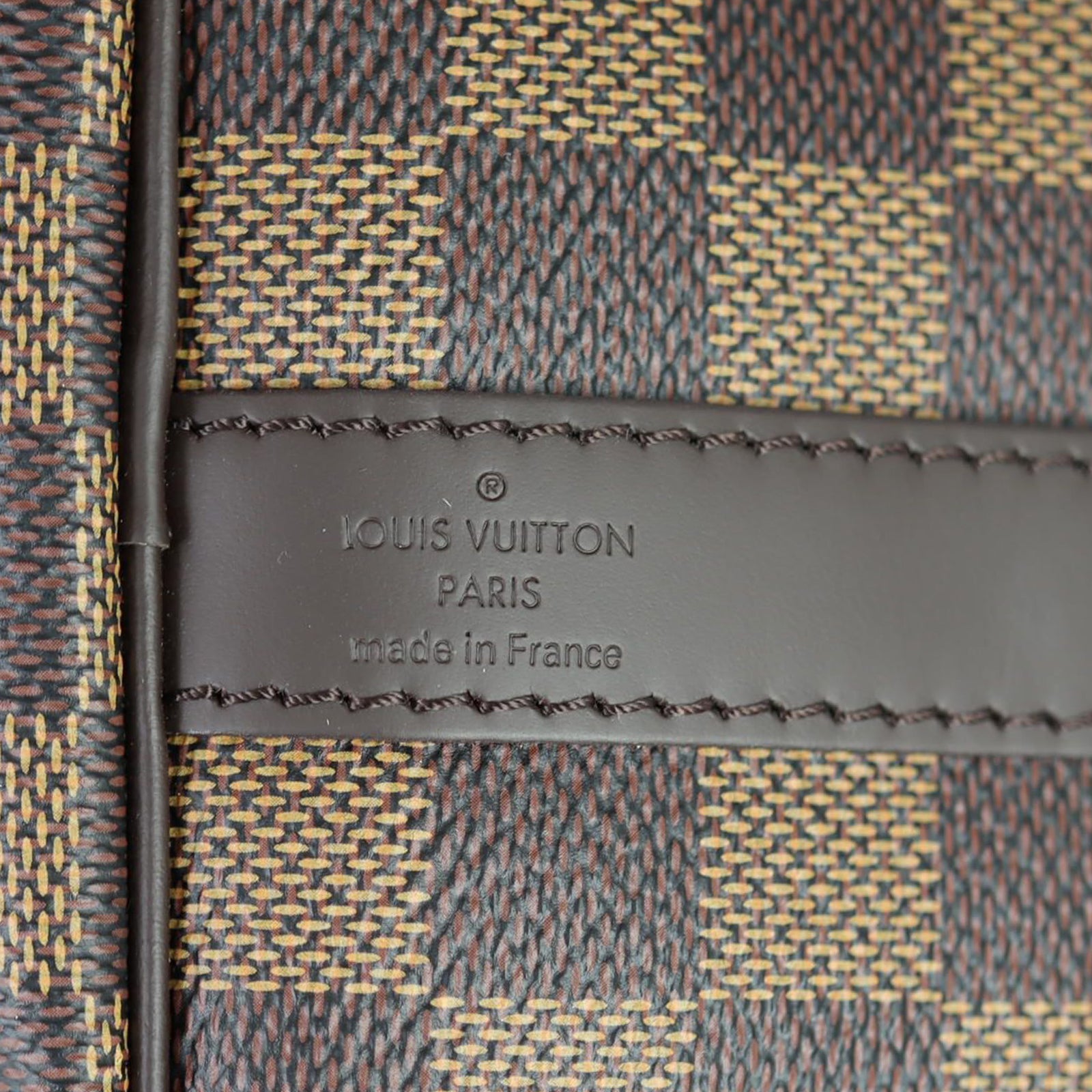 Louis Vuitton Speedy 35 Bandouliere Damier Ebene Stamp