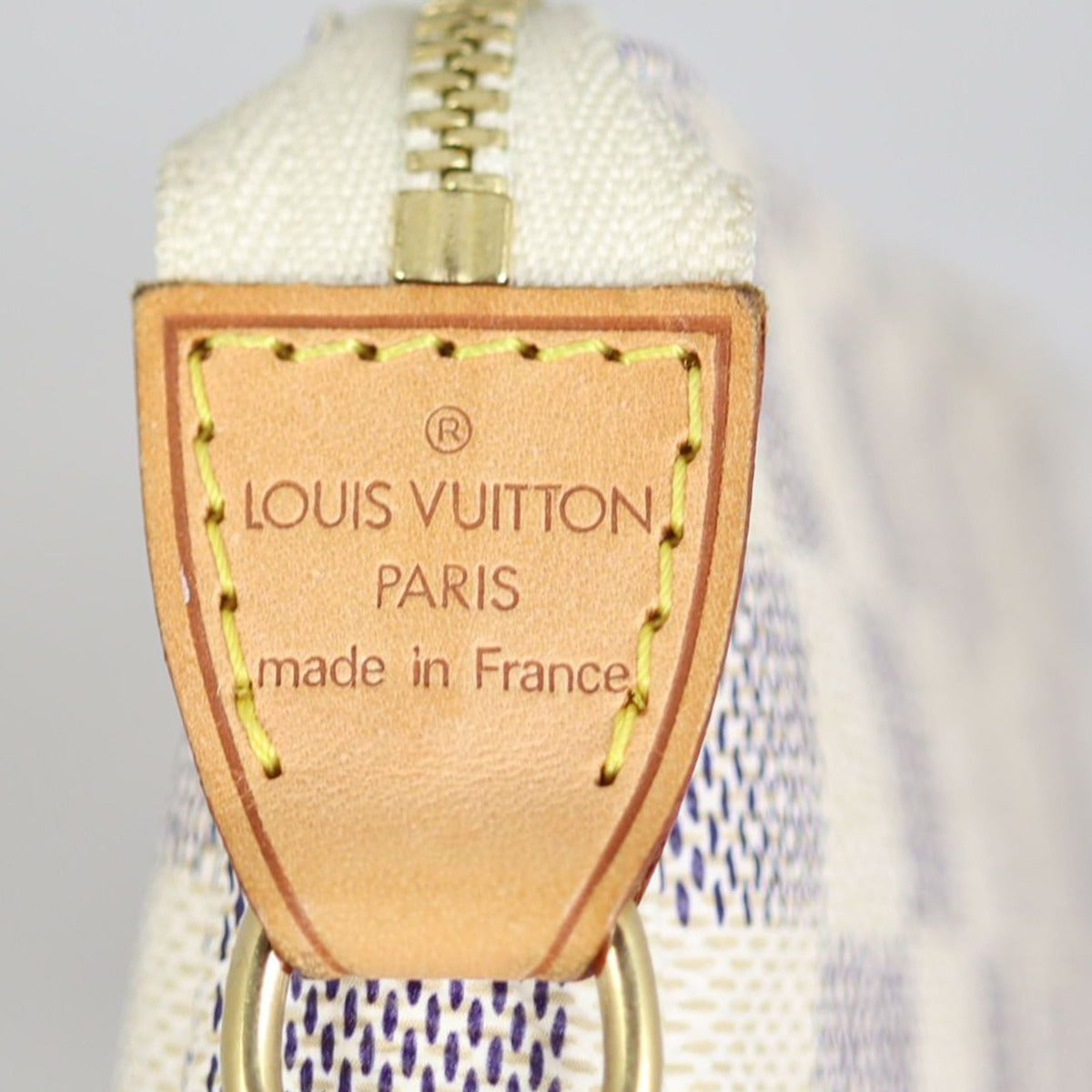Louis Vuitton Mini Pochette Accessories Damier Azur Stamp

