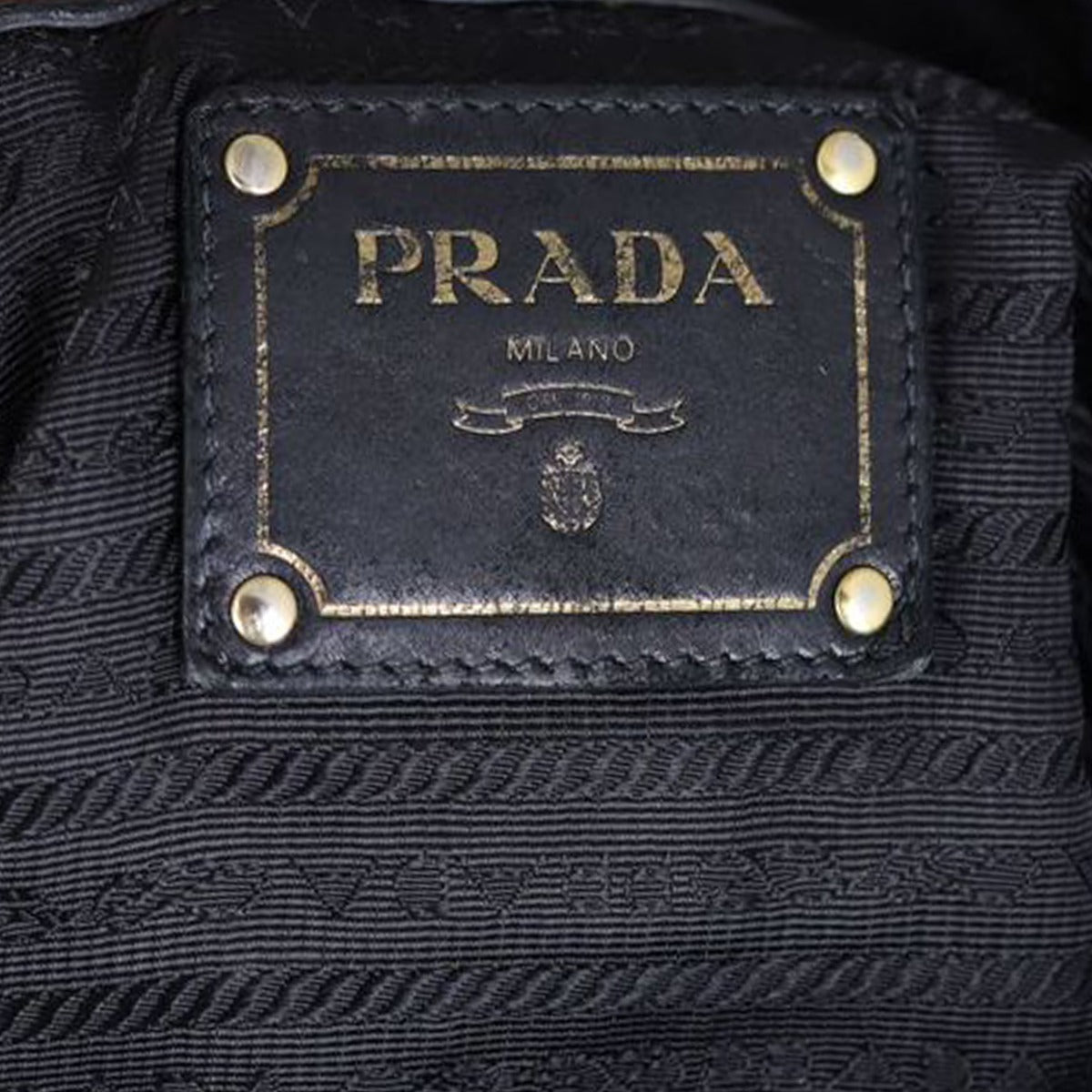 Prada Leather Satchel Front Stamp
