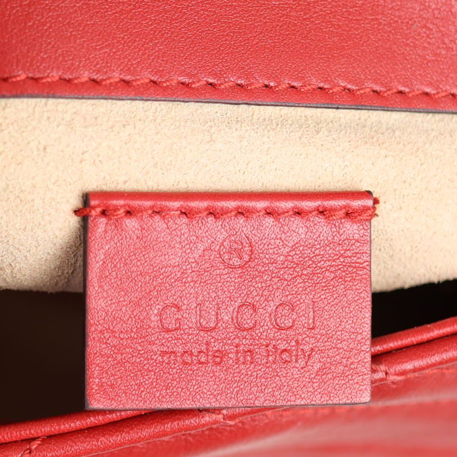 Gucci GG Marmont Super Mini Shoulder Bag Stamp