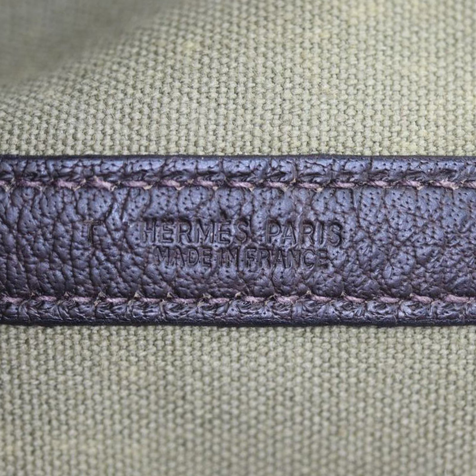 Hermes Garden Party 39 Toile Officier Stamp