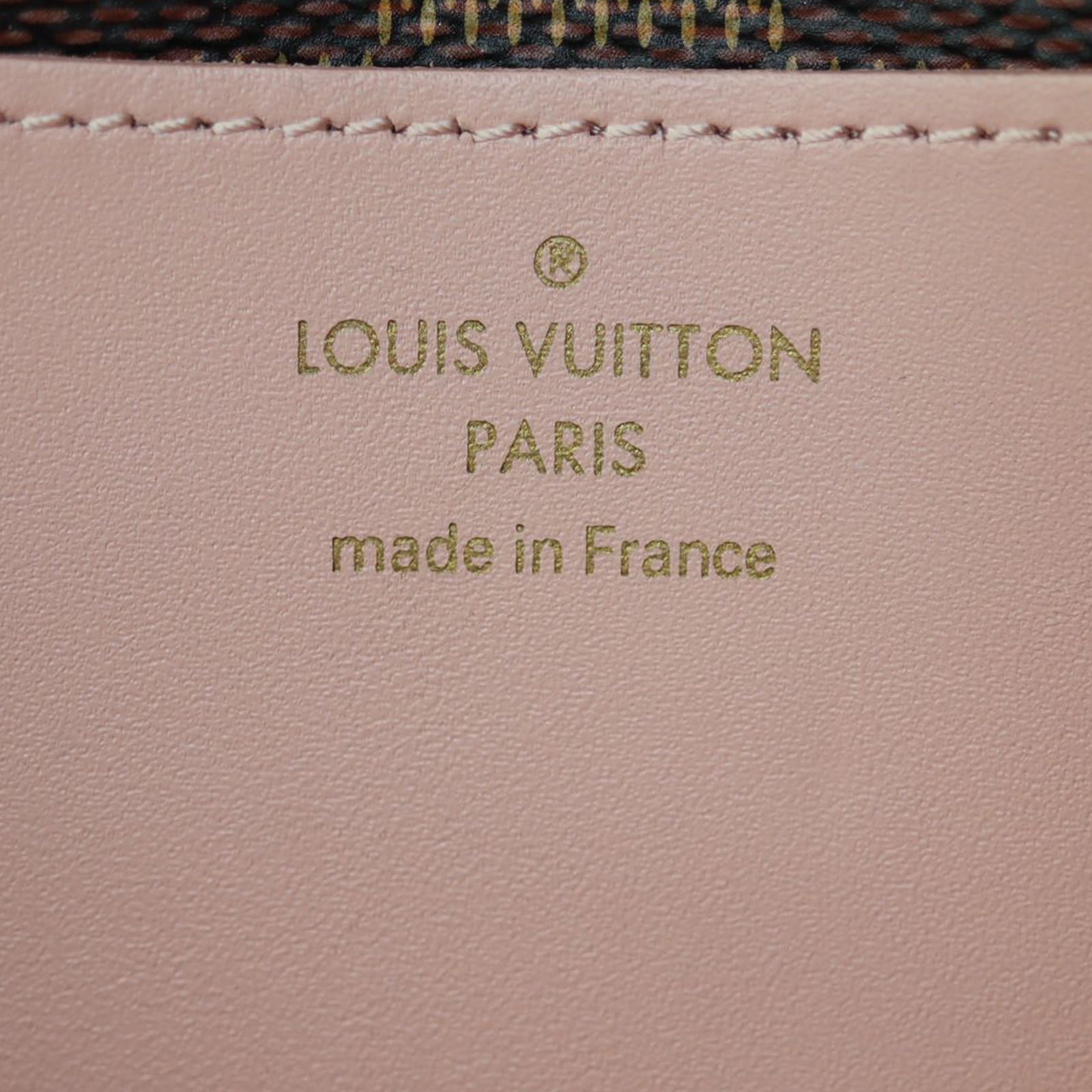 Louis Vuitton Croisette Wallet on Chain Damier Ebene Stamp