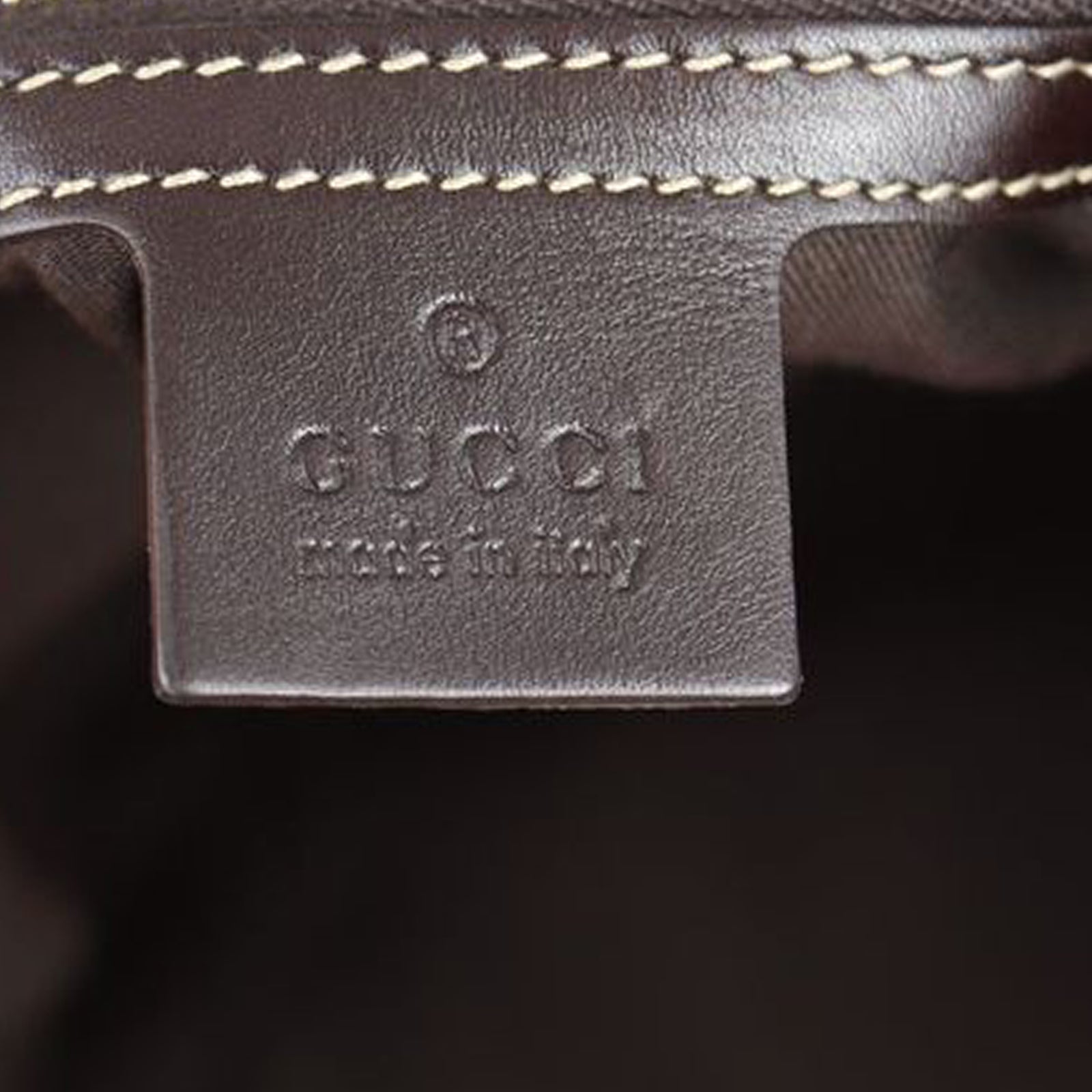 Gucci Leather Britt Medium Hobo Stamp