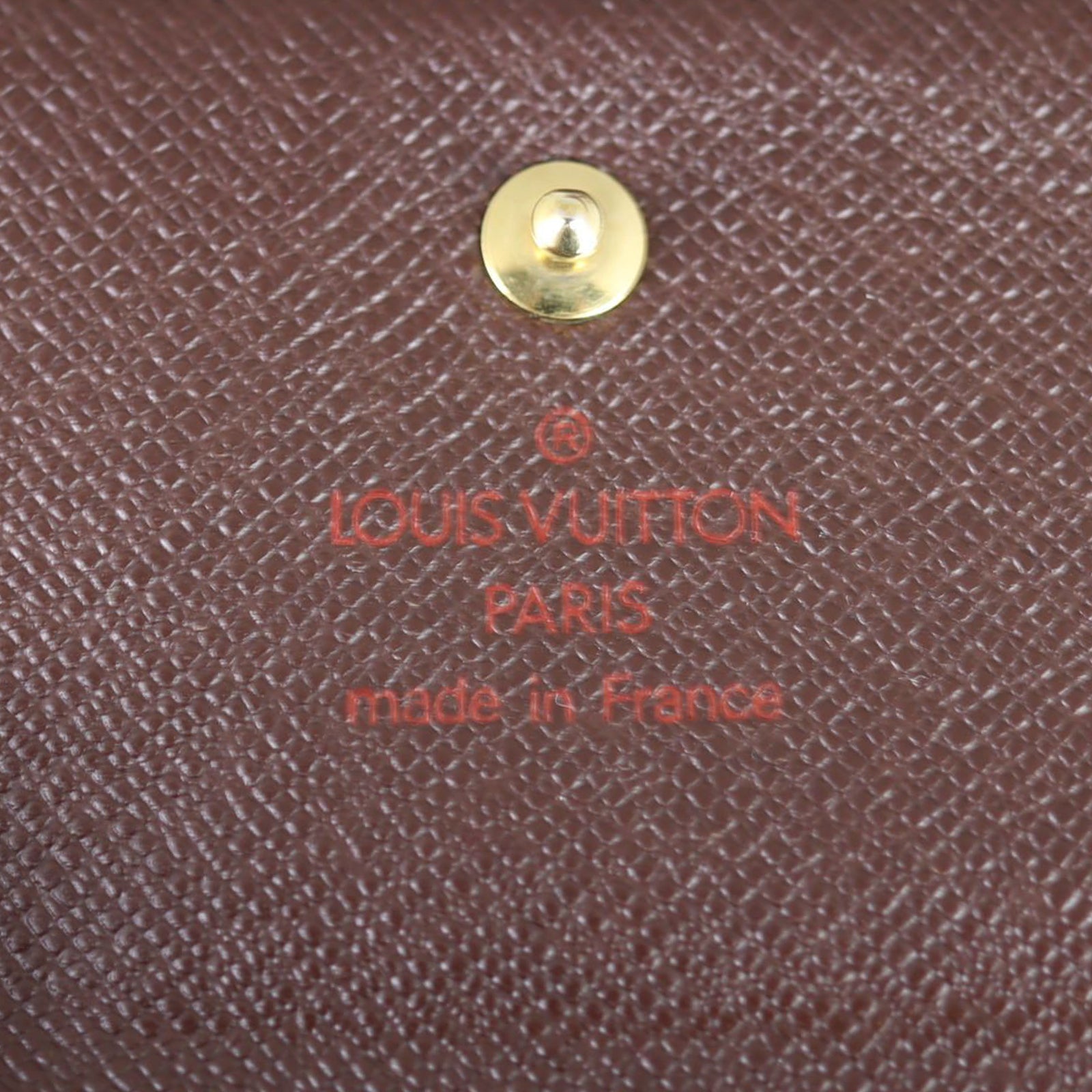 Louis Vuitton Elise Wallet Damier Ebene Stamp