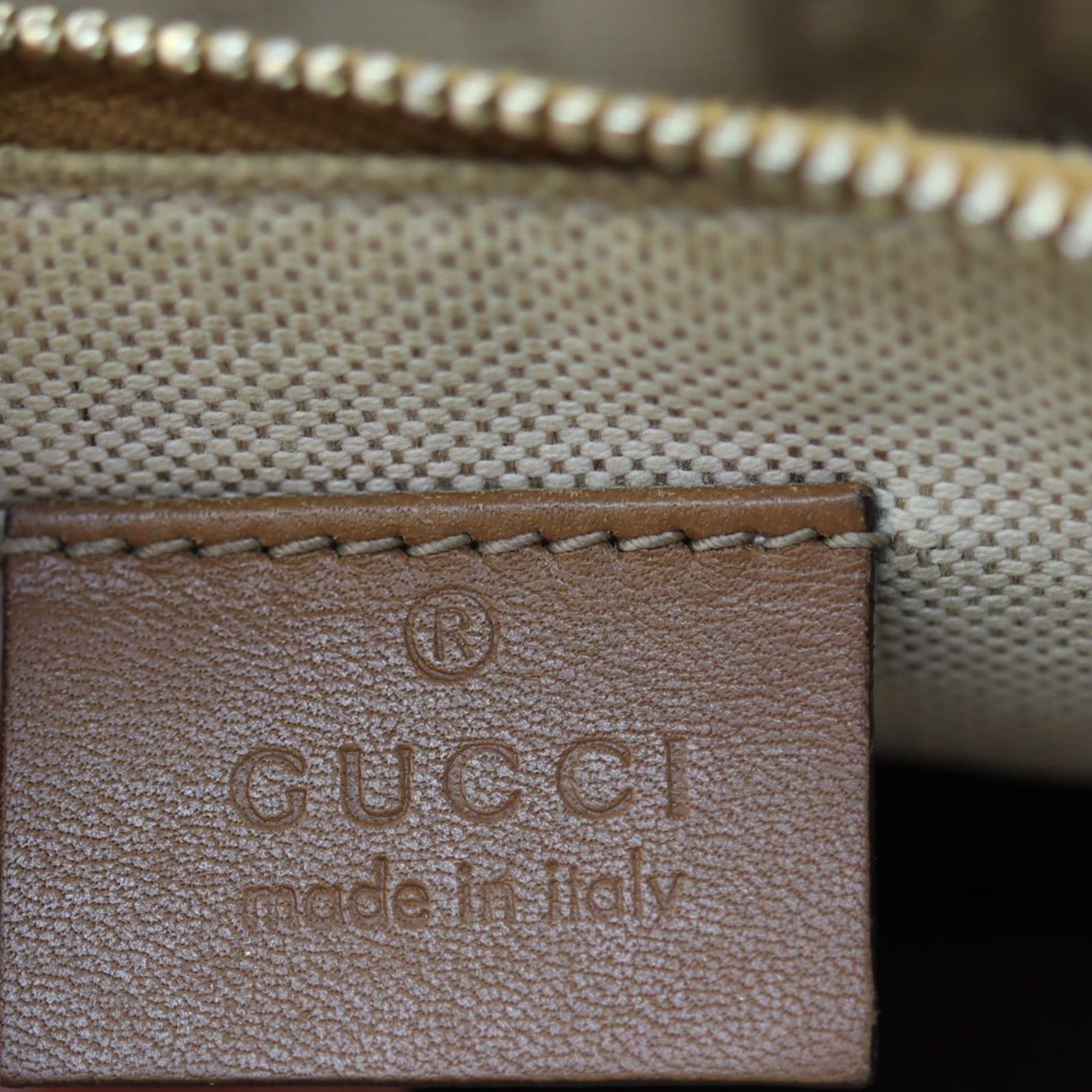 Gucci GG Canvas Craft Tote with Pouch Stamp