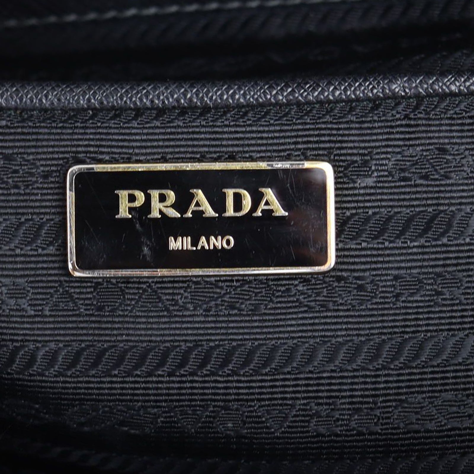 Prada Saffiano Lux Galleria Double Zip Tote Medium Stamp