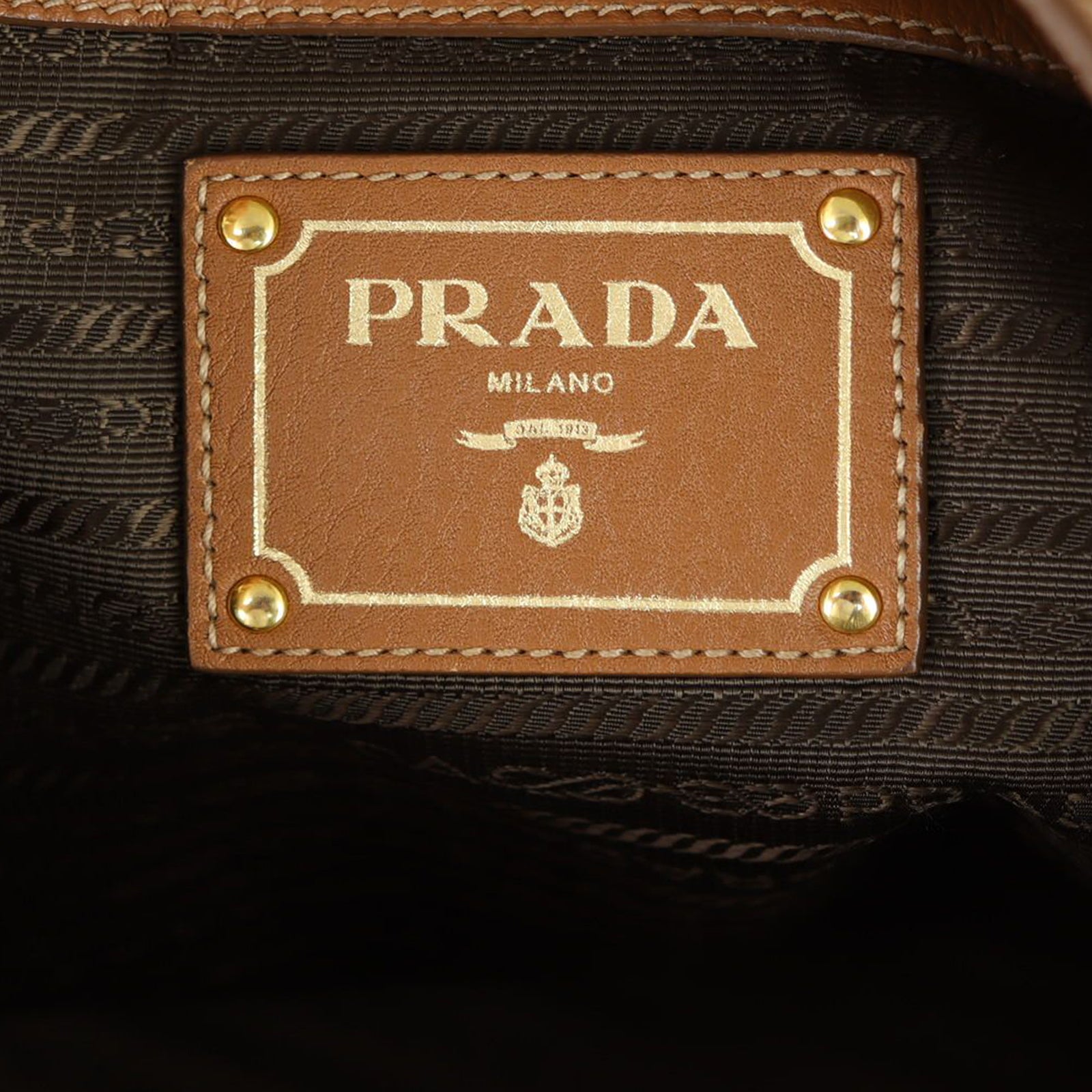 Prada Vitello Daino Hobo Stamp