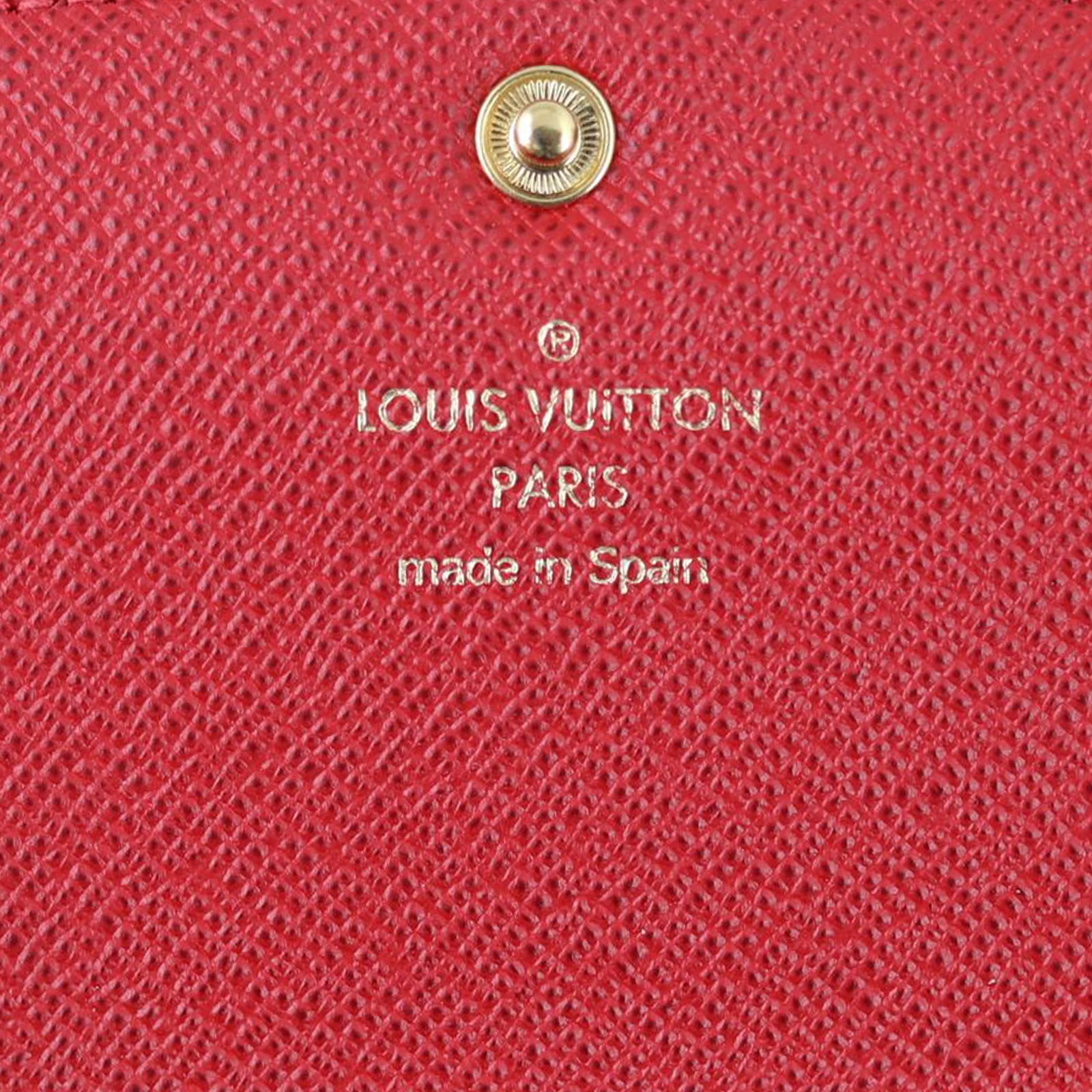 Louis Vuitton Emilie Wallet Damier Ebene Stamp