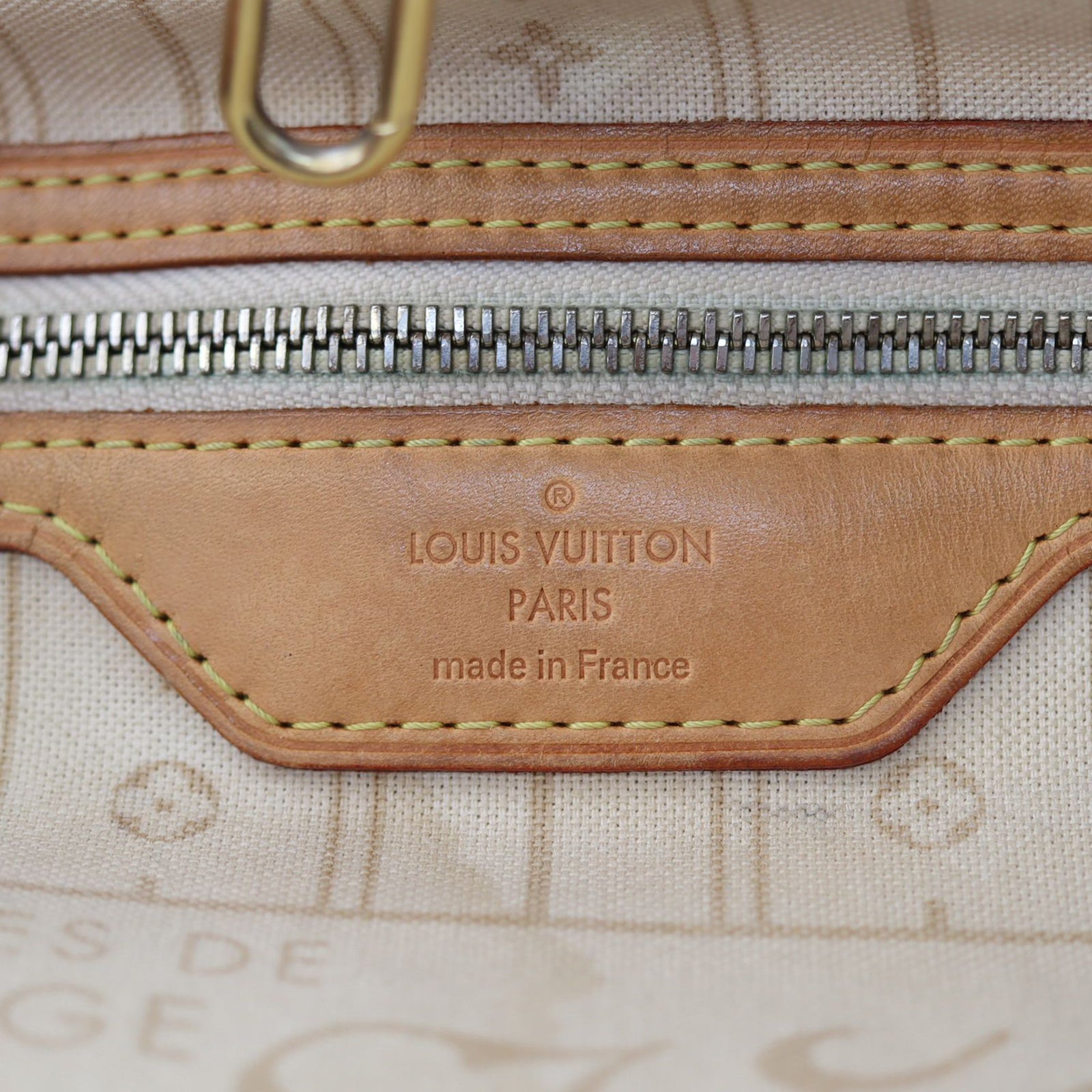Louis Vuitton Neverfull MM Damier Azur Stamp