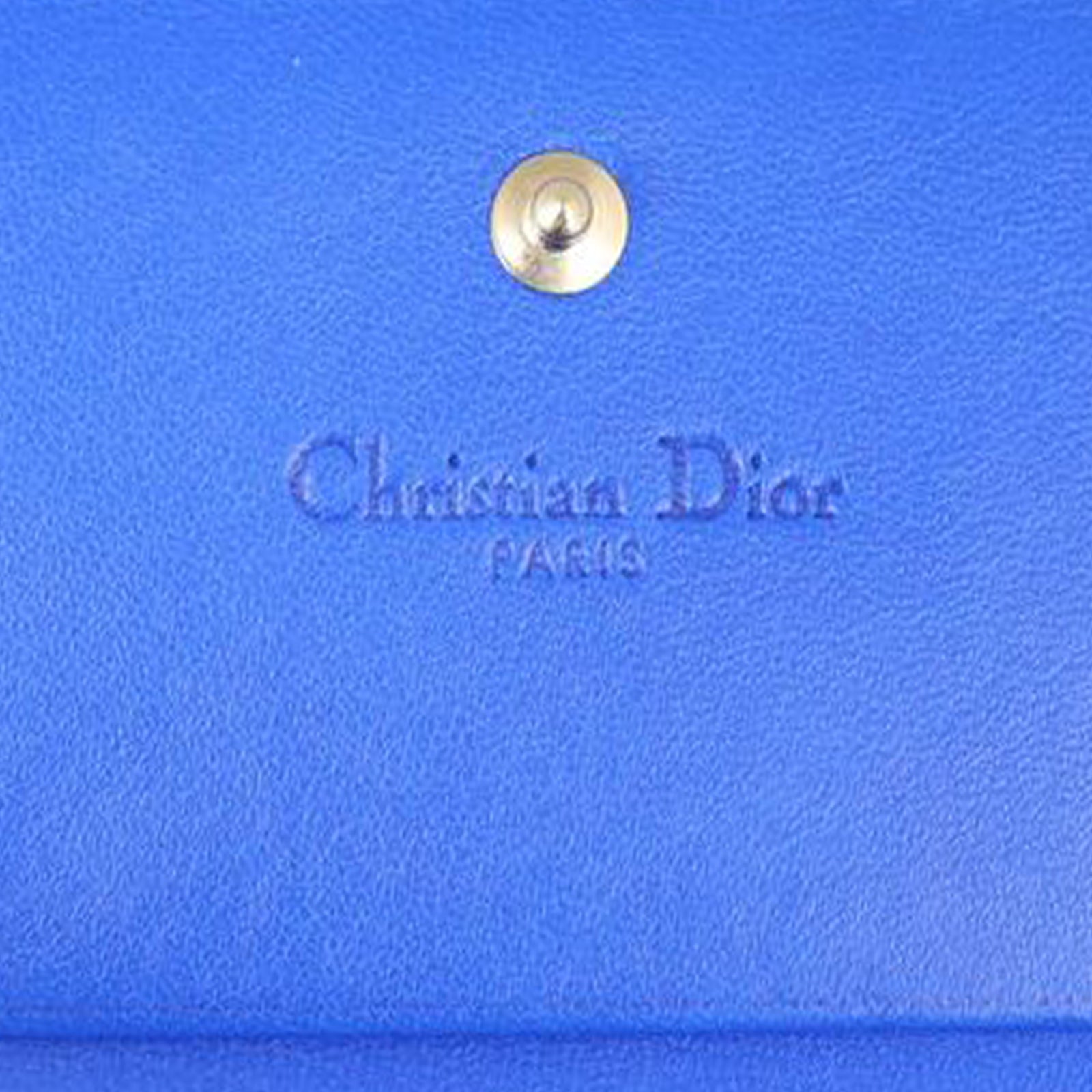 Dior Mini Lady Dior Cannage Wallet Stamp