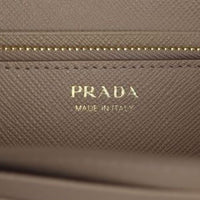 Prada Saffiano Shine Continental Wallet Stamp