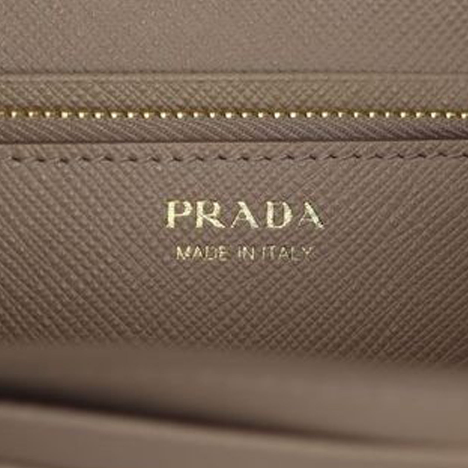 Prada Saffiano Shine Continental Wallet Stamp