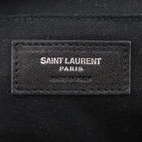 Saint Laurent Toy Embroidered Logo Leather Backpack Stamp
